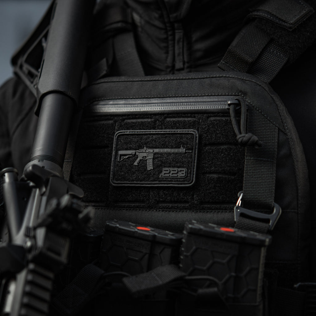 M-Tac нашивка AR-15 Velcro/PVC Black