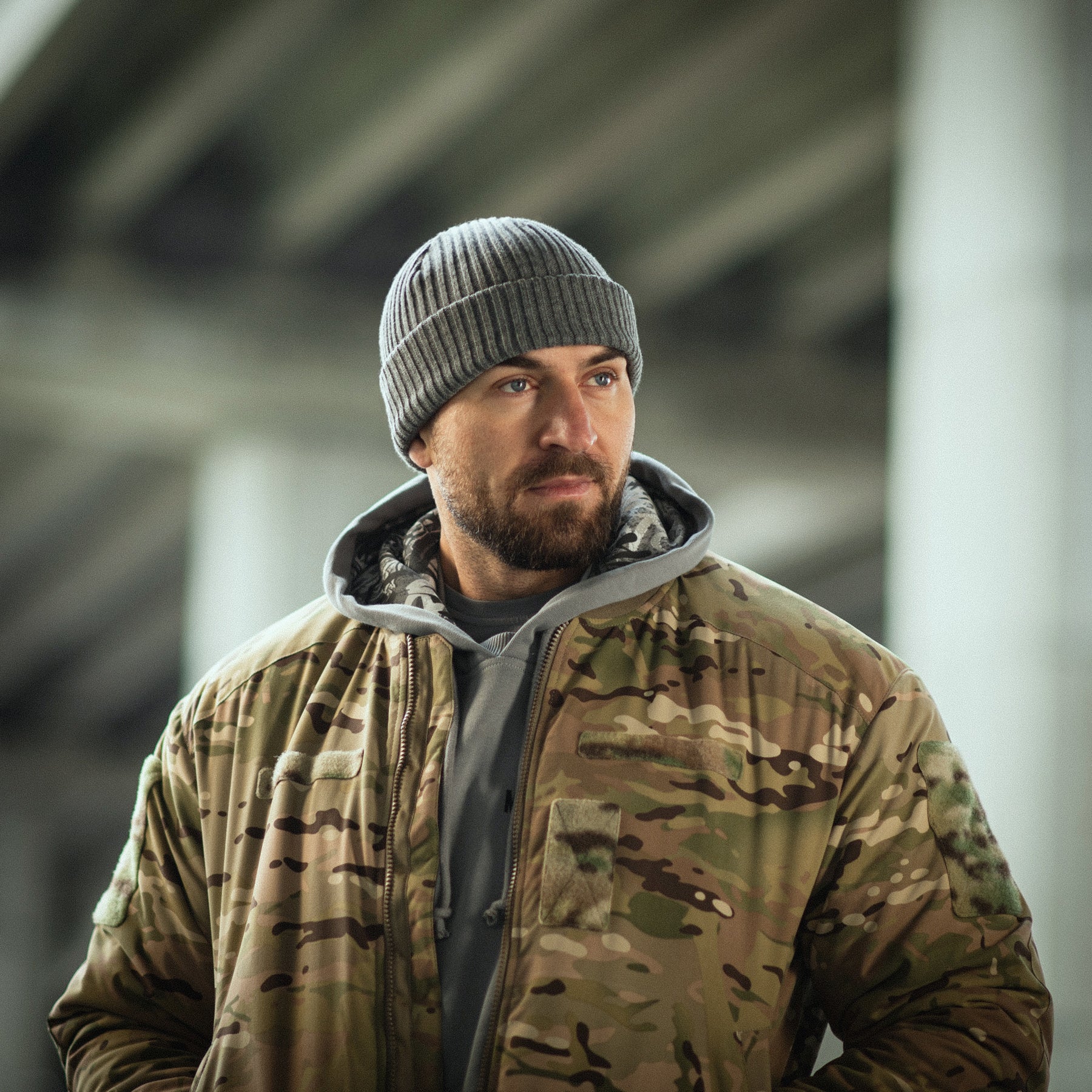 M-Tac шапка вязана 100% акрил Grey
