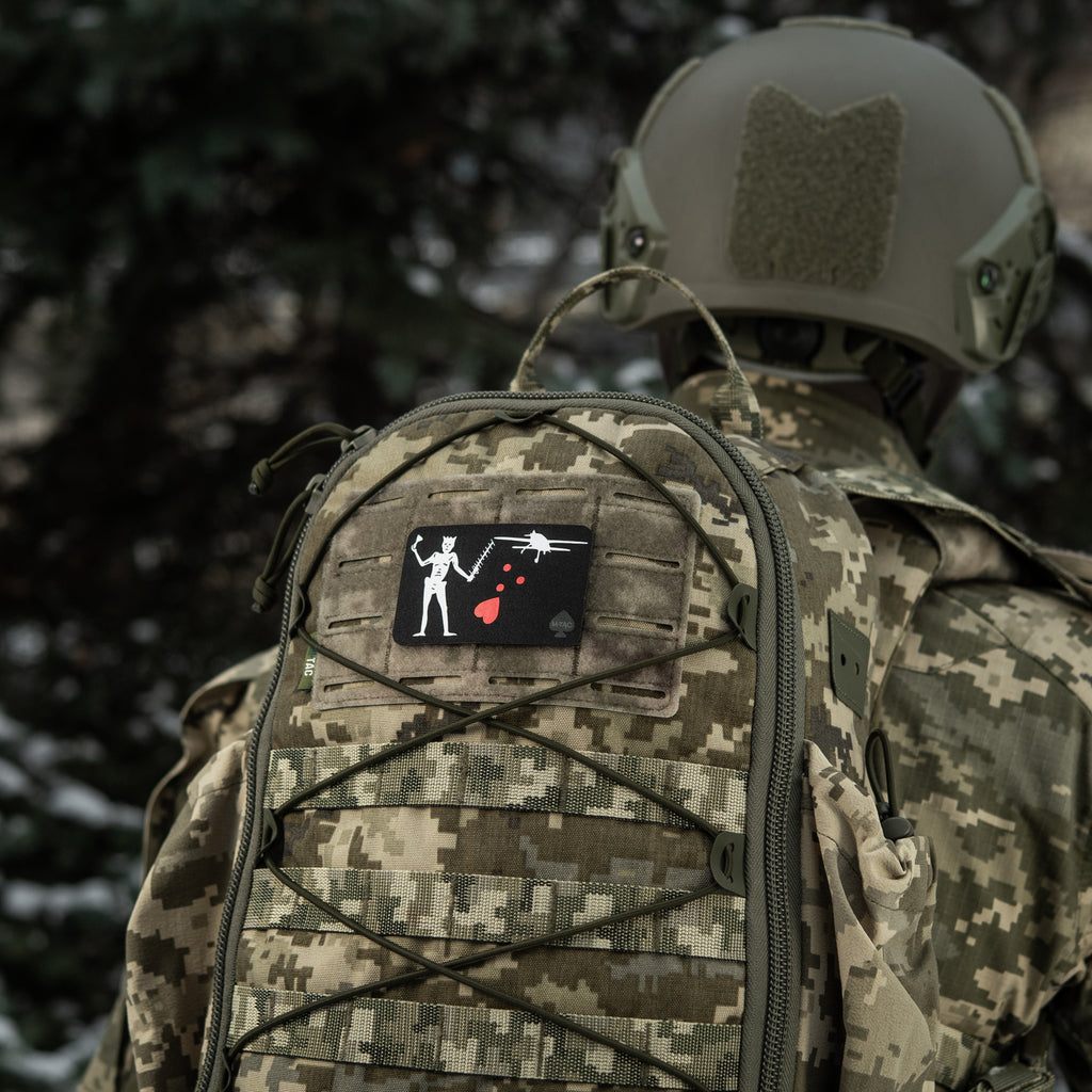 M-Tac нашивка прапор Чорна Борода Бобер Black