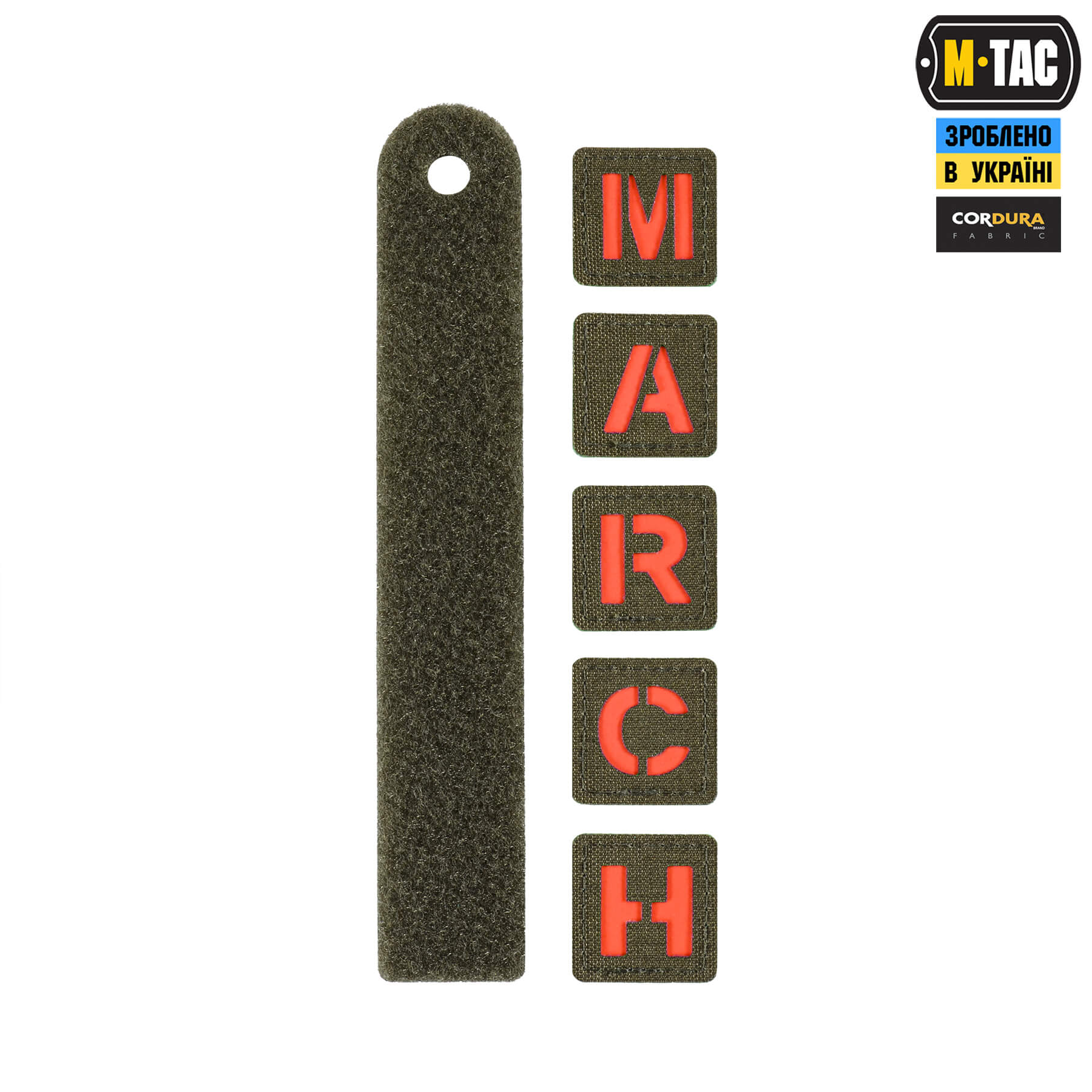 M-Tac нашивка MARCH Ranger Green/Red/GID