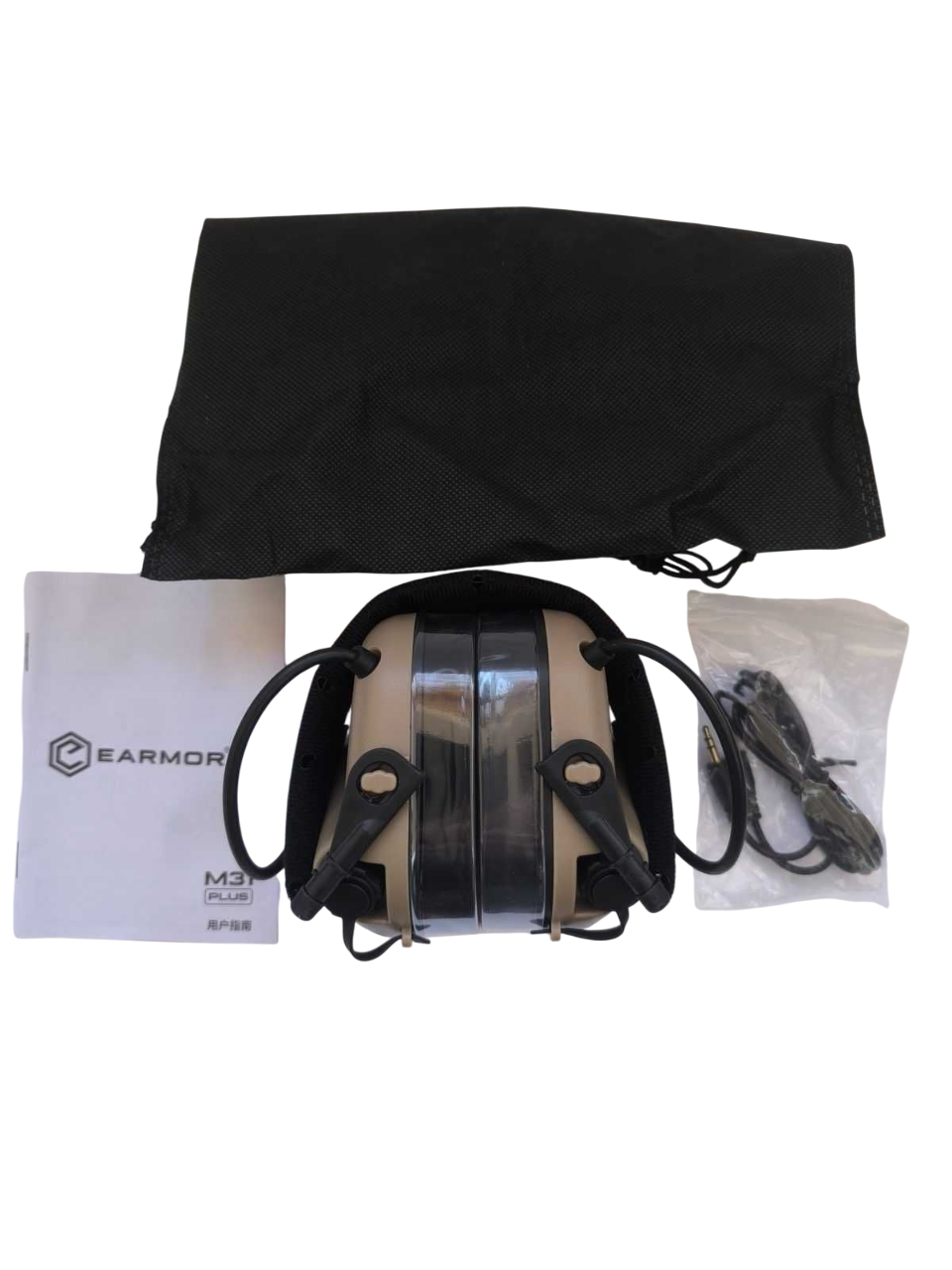 Тактичні навушники EARMOR M31 PLUS Койот