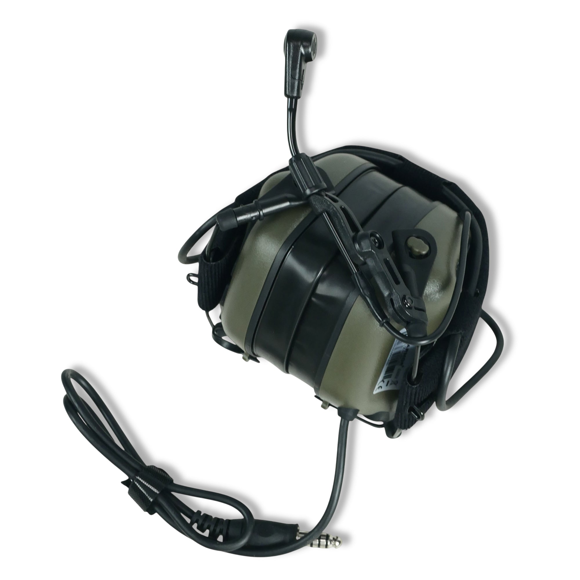 Навушники активні з гарнітурою Earmor M32X PLUS, олива