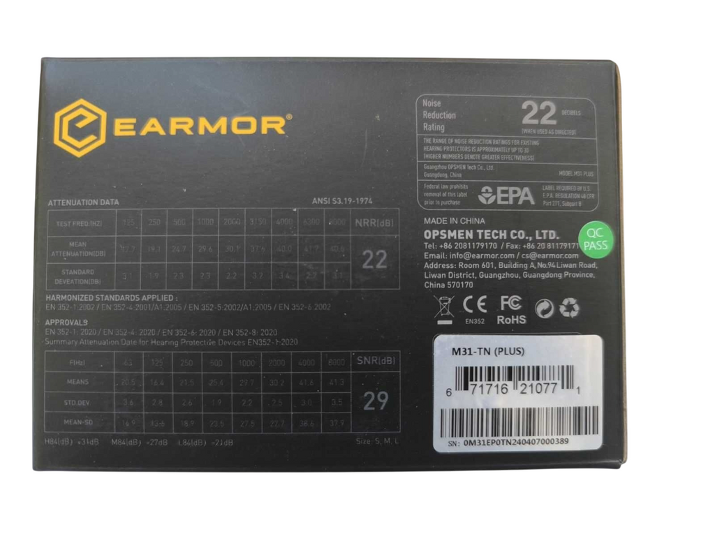 Тактичні навушники EARMOR M31 PLUS Олива