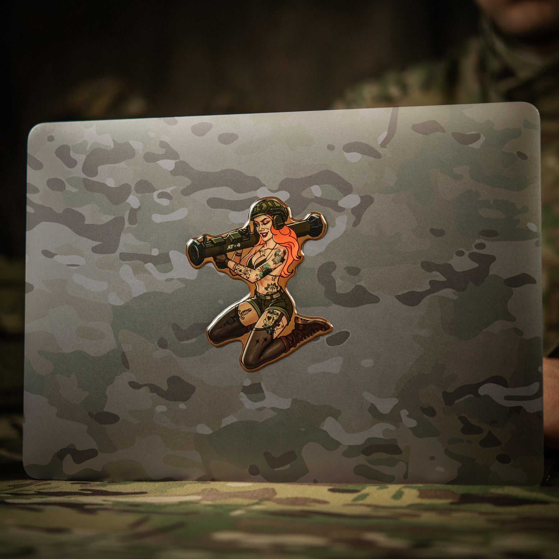 M-Tac наклейка Tactical girl №9 AT4 Тату