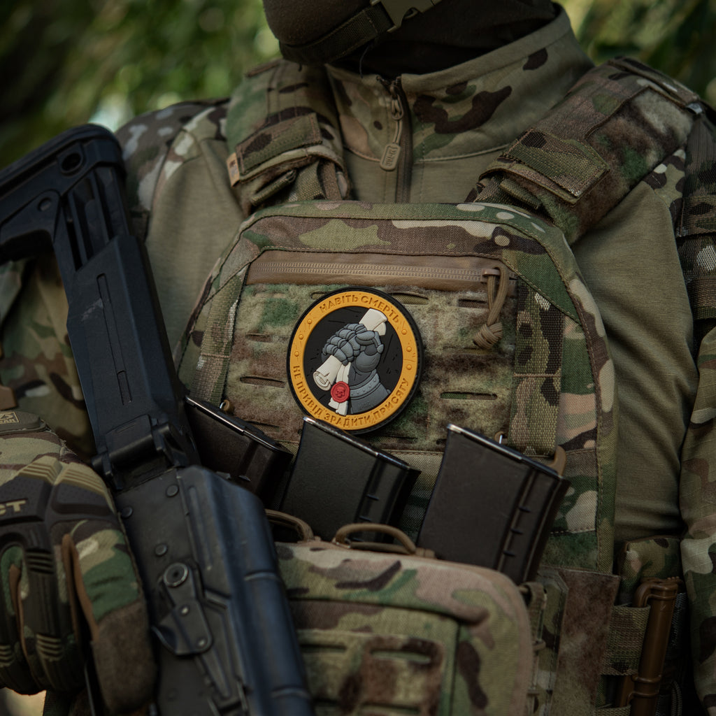 M-Tac нашивка Присяга PVC Yellow/Grey