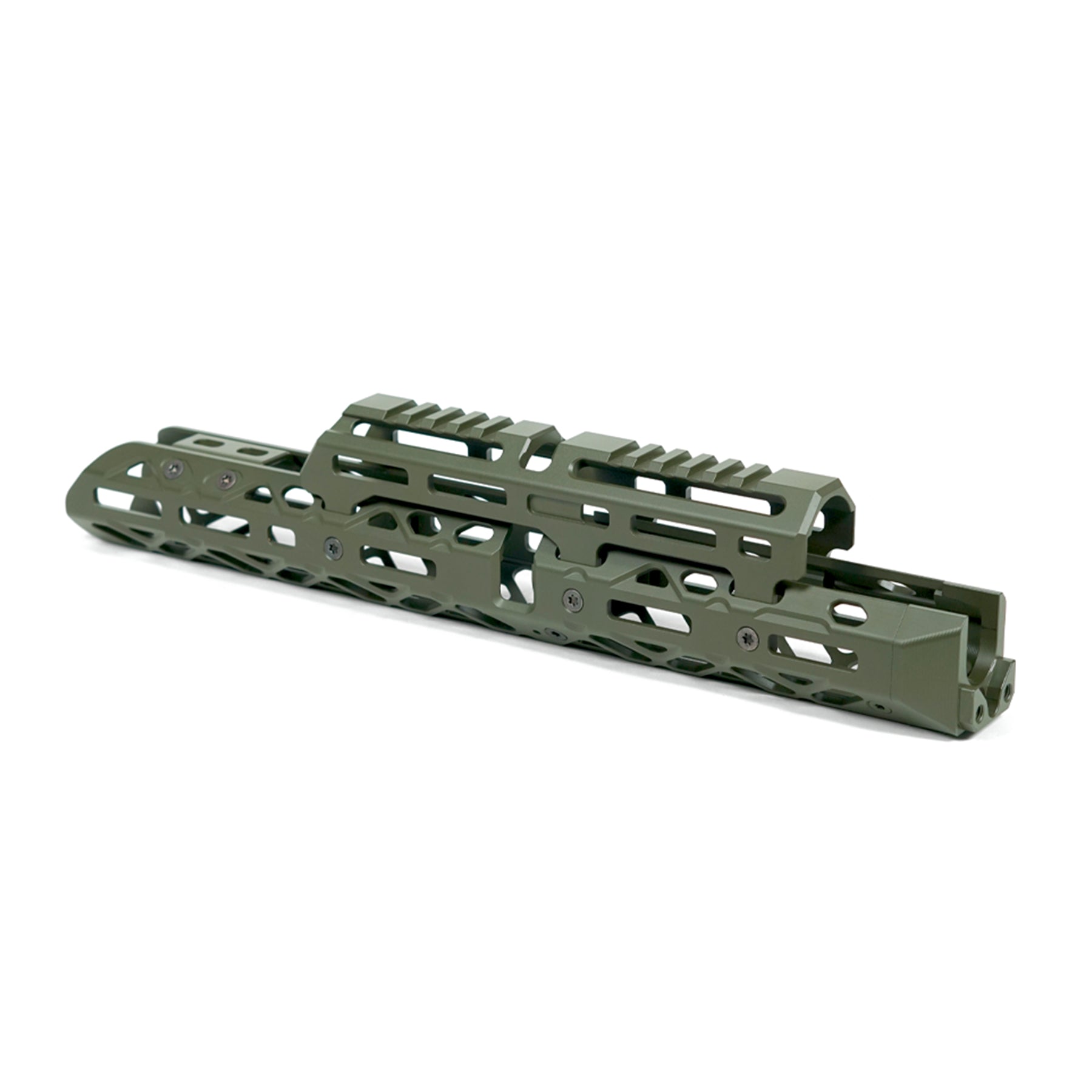 Крук цівка для АК довге с кріпленням та довгим верхнім містком M-Lok OD Green (1U004B)