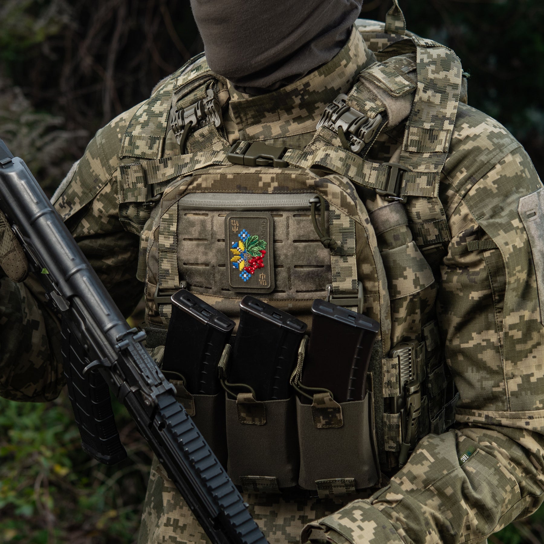 M-Tac нашивка Орнамент Калина (вишивка) Ranger Green