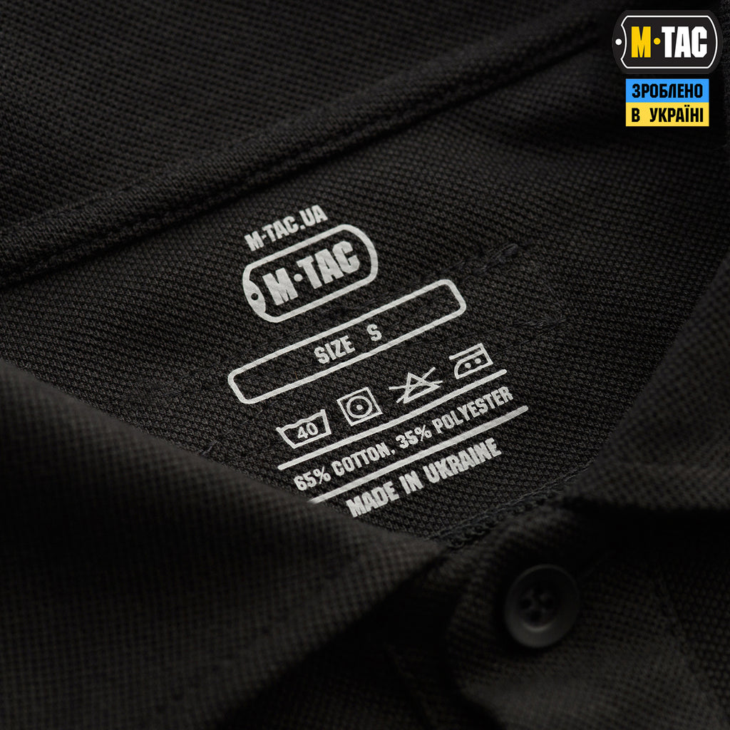 M-Tac поло тактичне довгий рукав 65/35 Black