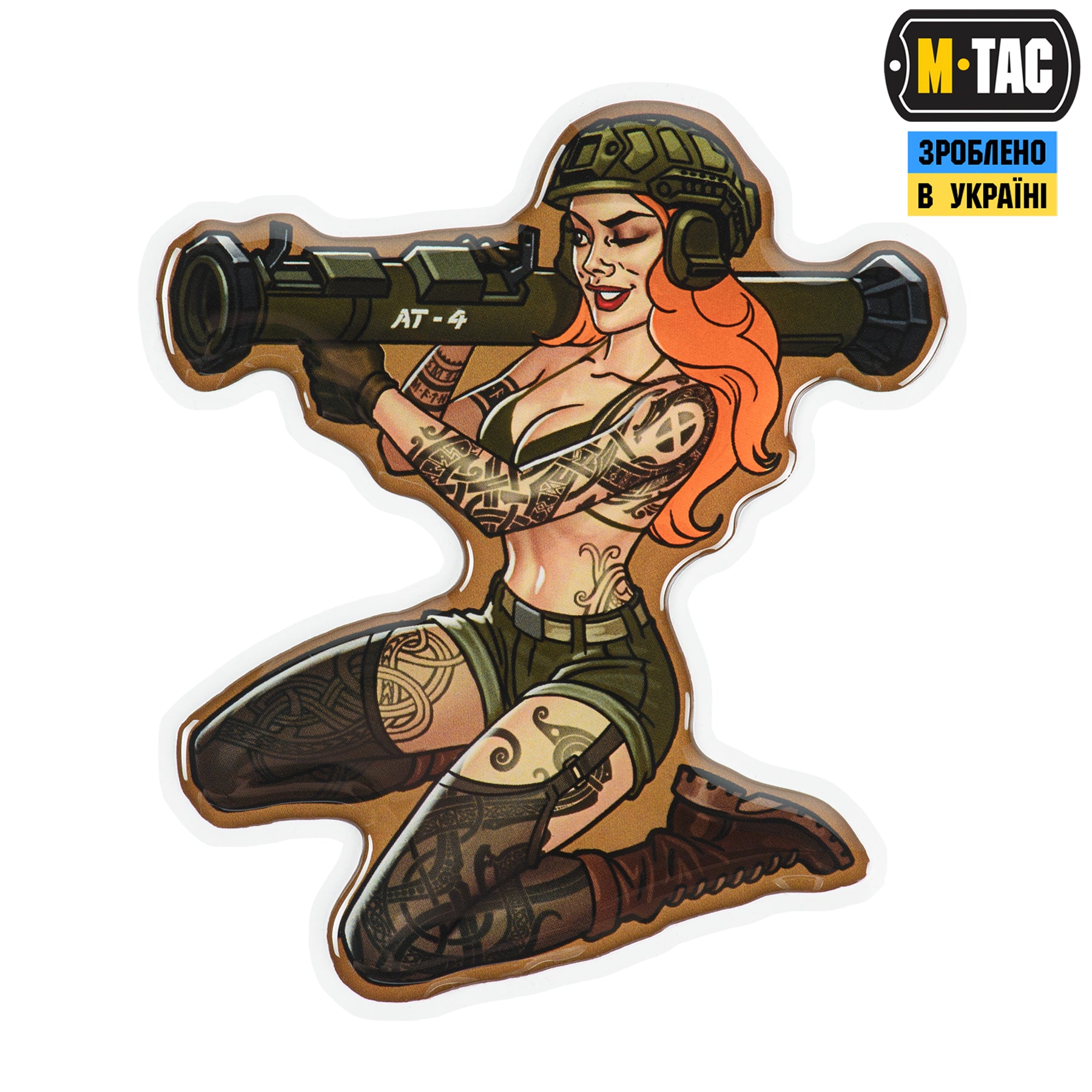 M-Tac наклейка Tactical girl №9 AT4 Скандінавік