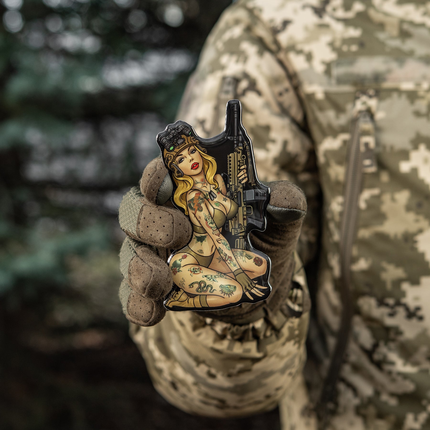 M-Tac наклейка Tactical girl №5 Hooligan
