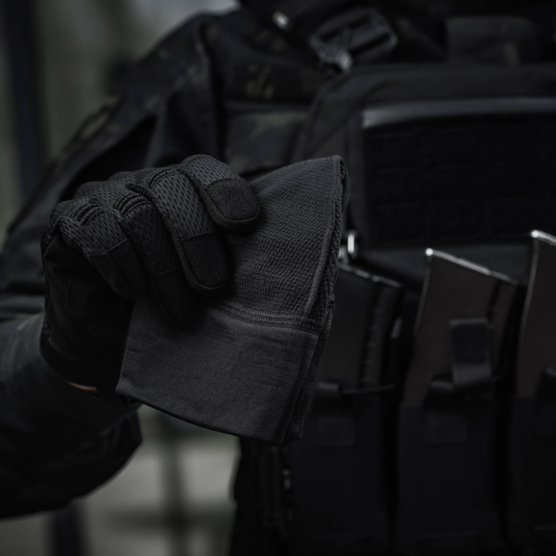 M-Tac шапка-підшоломник мікрофліс ріп-стоп Black