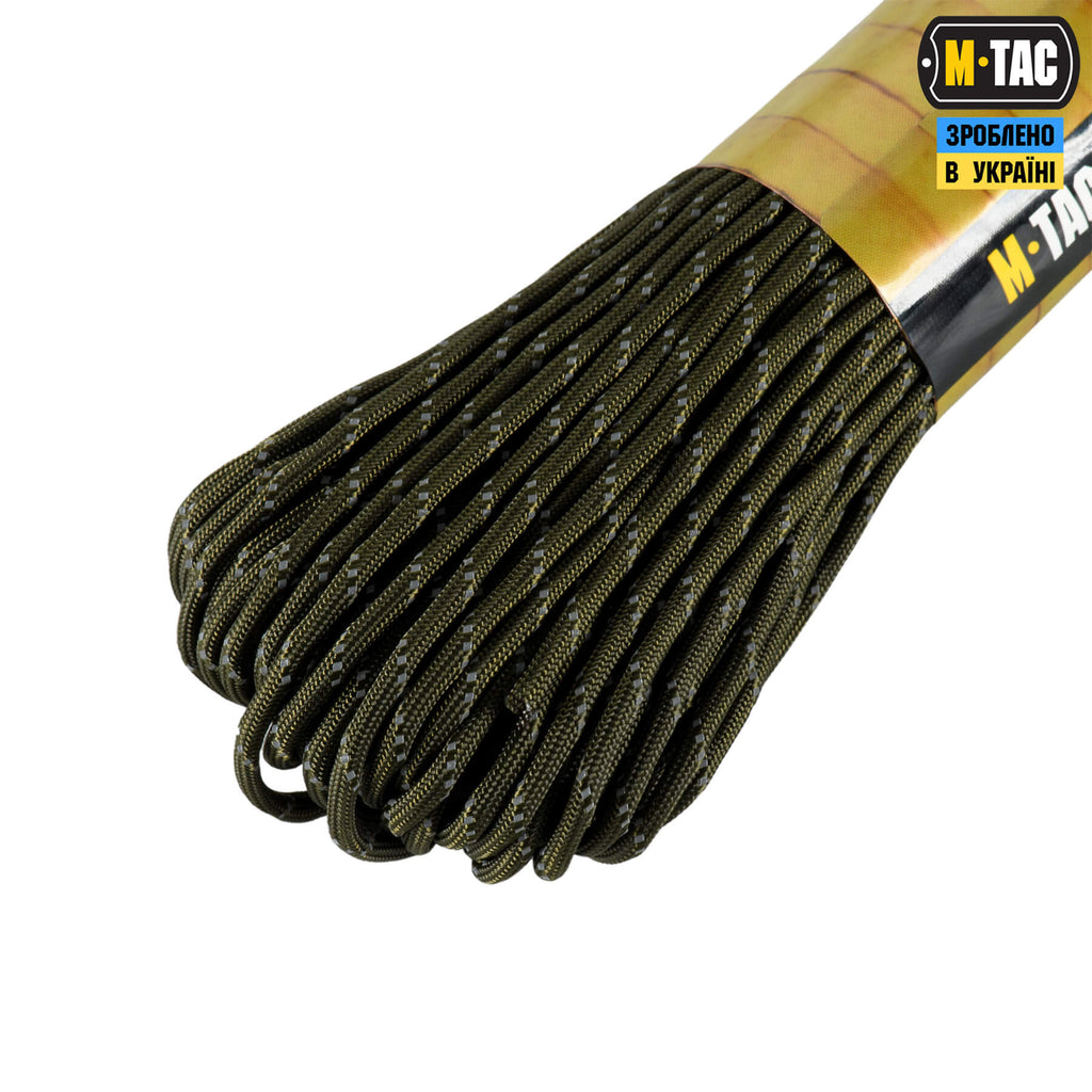 M-Tac паракорд 475 30m OD Green Reflective