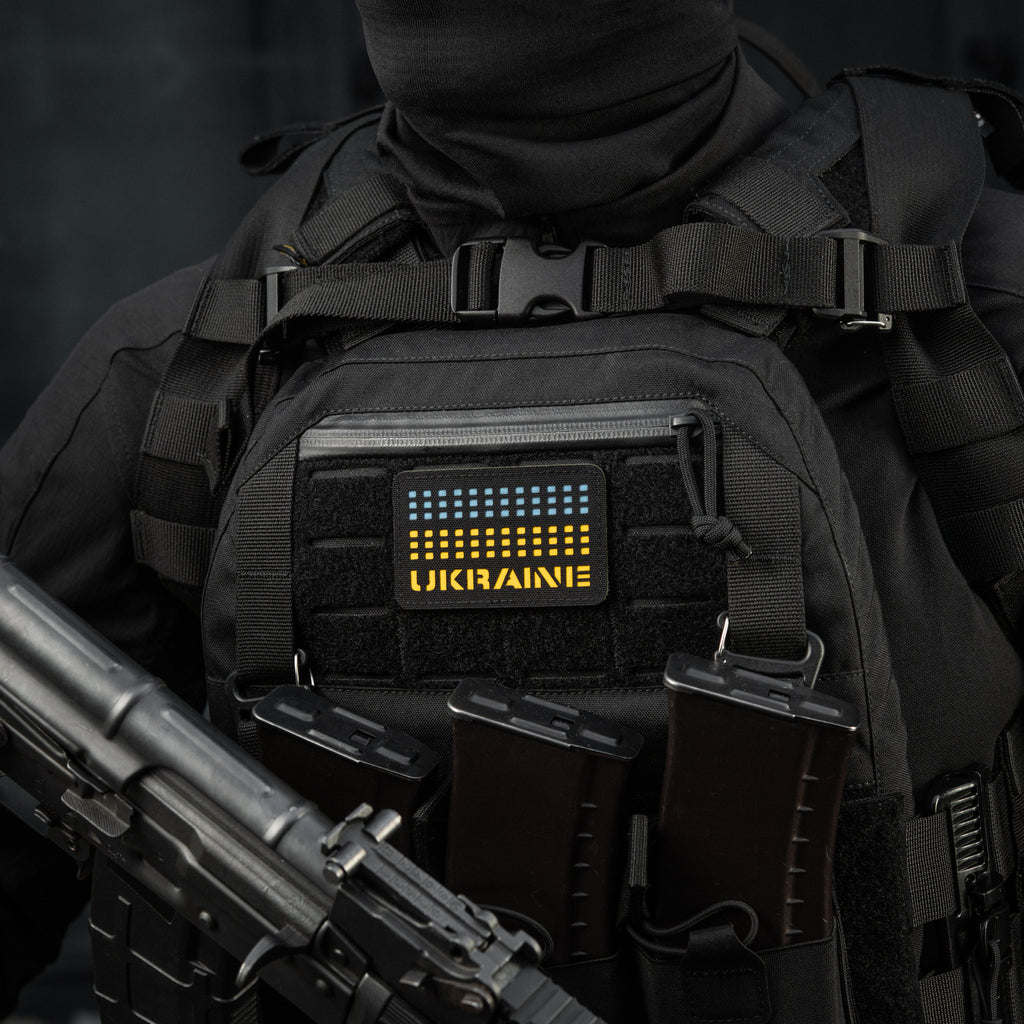 M-Tac нашивка Ukraine Laser Cut Black/Yellow/Blue/GID