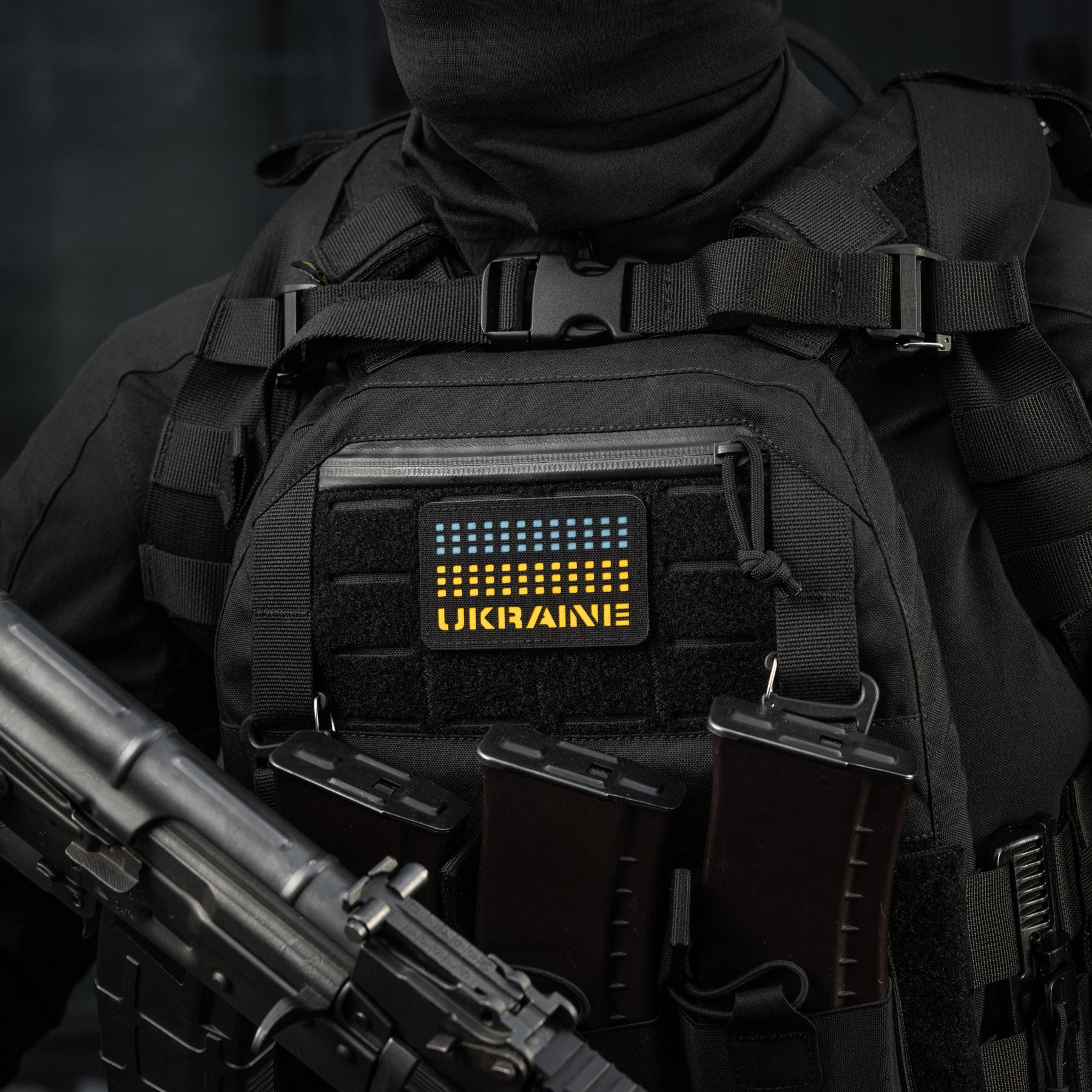 M-Tac нашивка Ukraine Laser Cut Black/Yellow/Blue/GID
