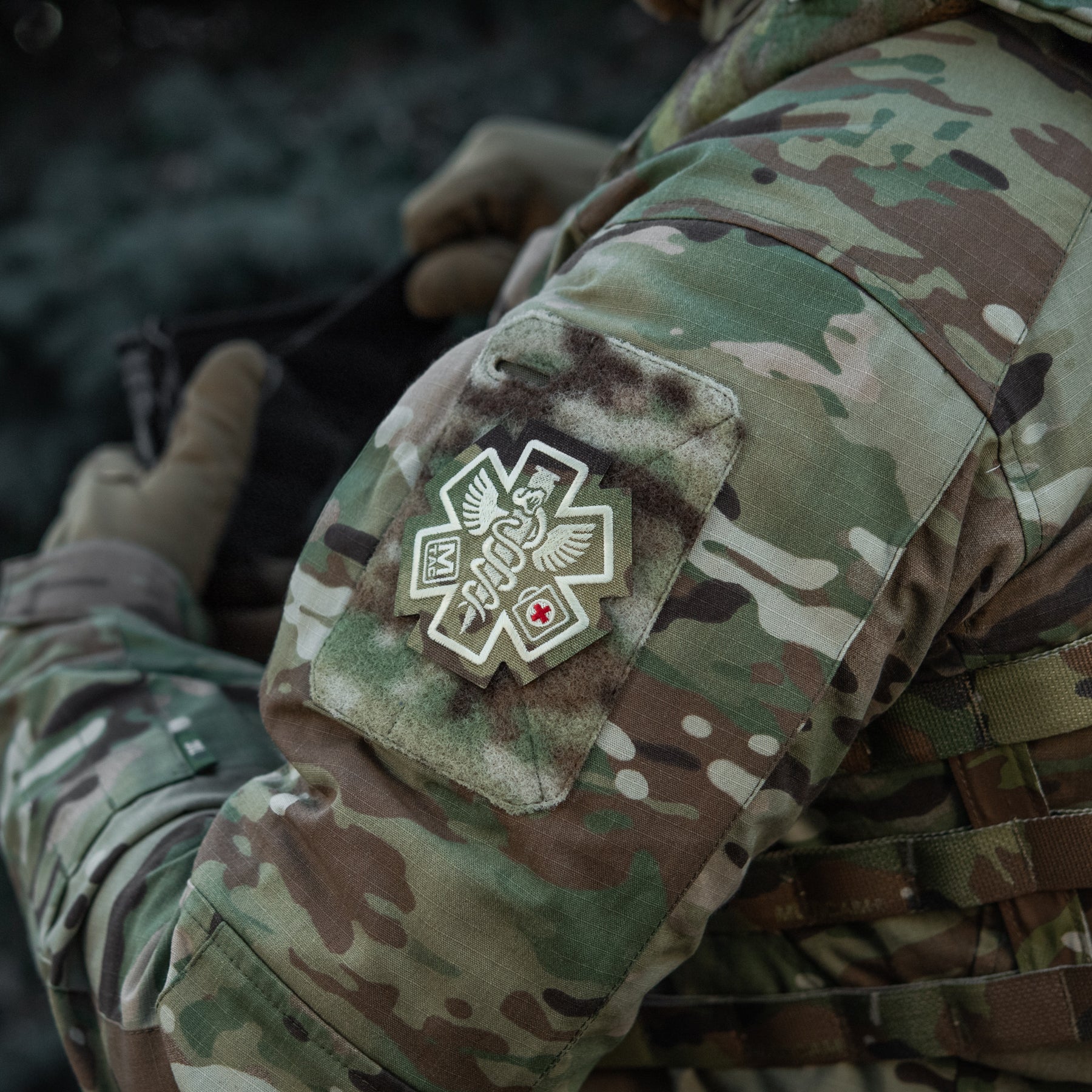 M-Tac нашивка Paramedic (вишивка) Multicam