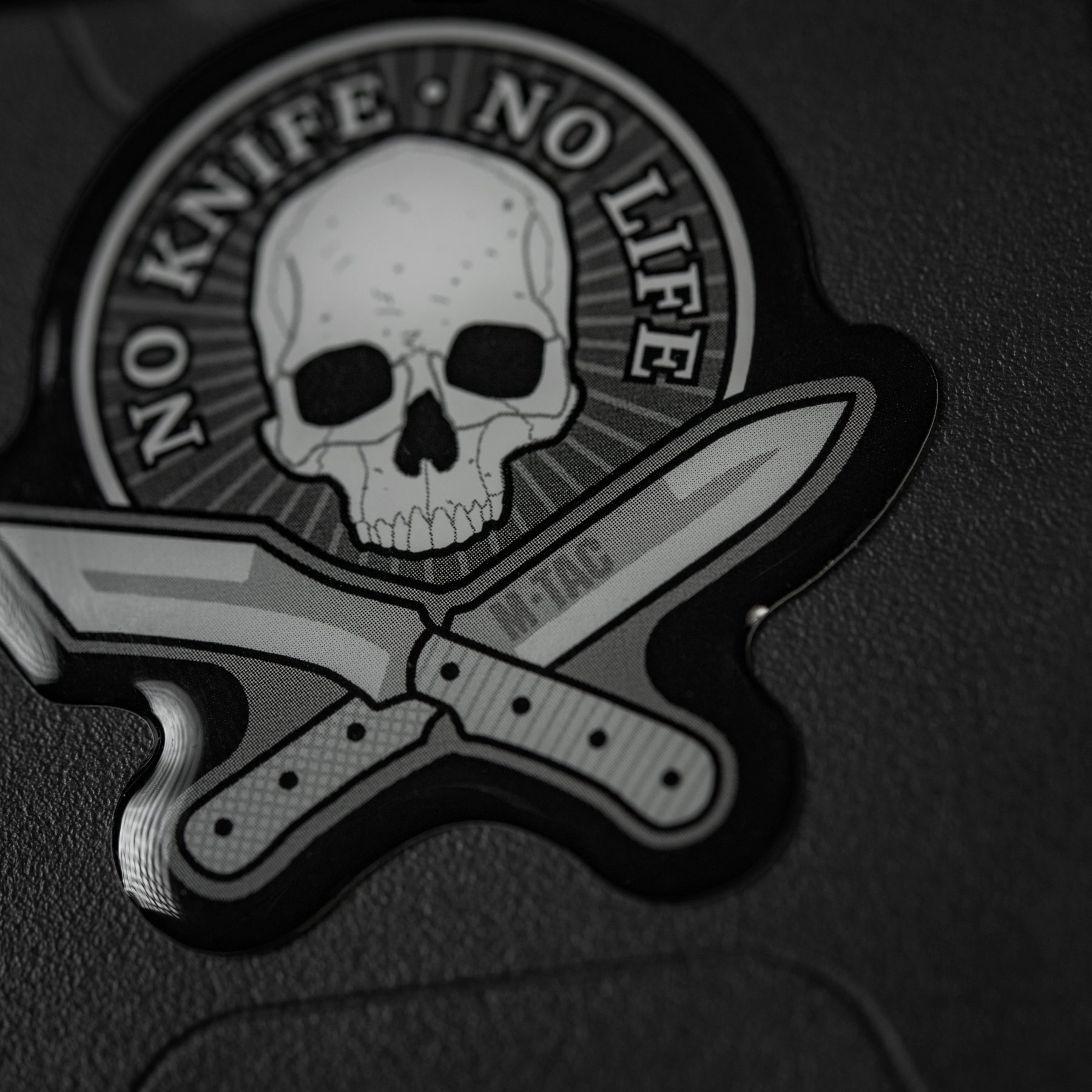 M-Tac наклейка обємна No Knife - No Life