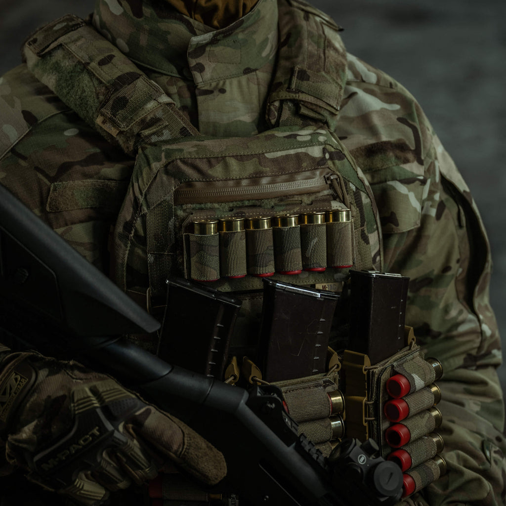 M-Tac підсумок для набоїв 12 калібру горизонтальний Laser Cut Multicam