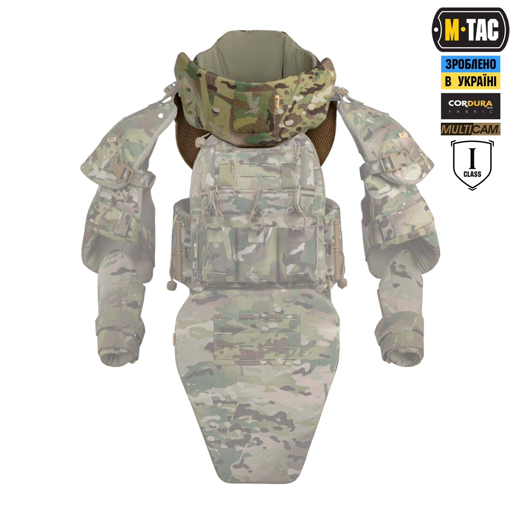 M-Tac Горжет сумісний з активними навушниками 1 клас захисту Elite Multicam