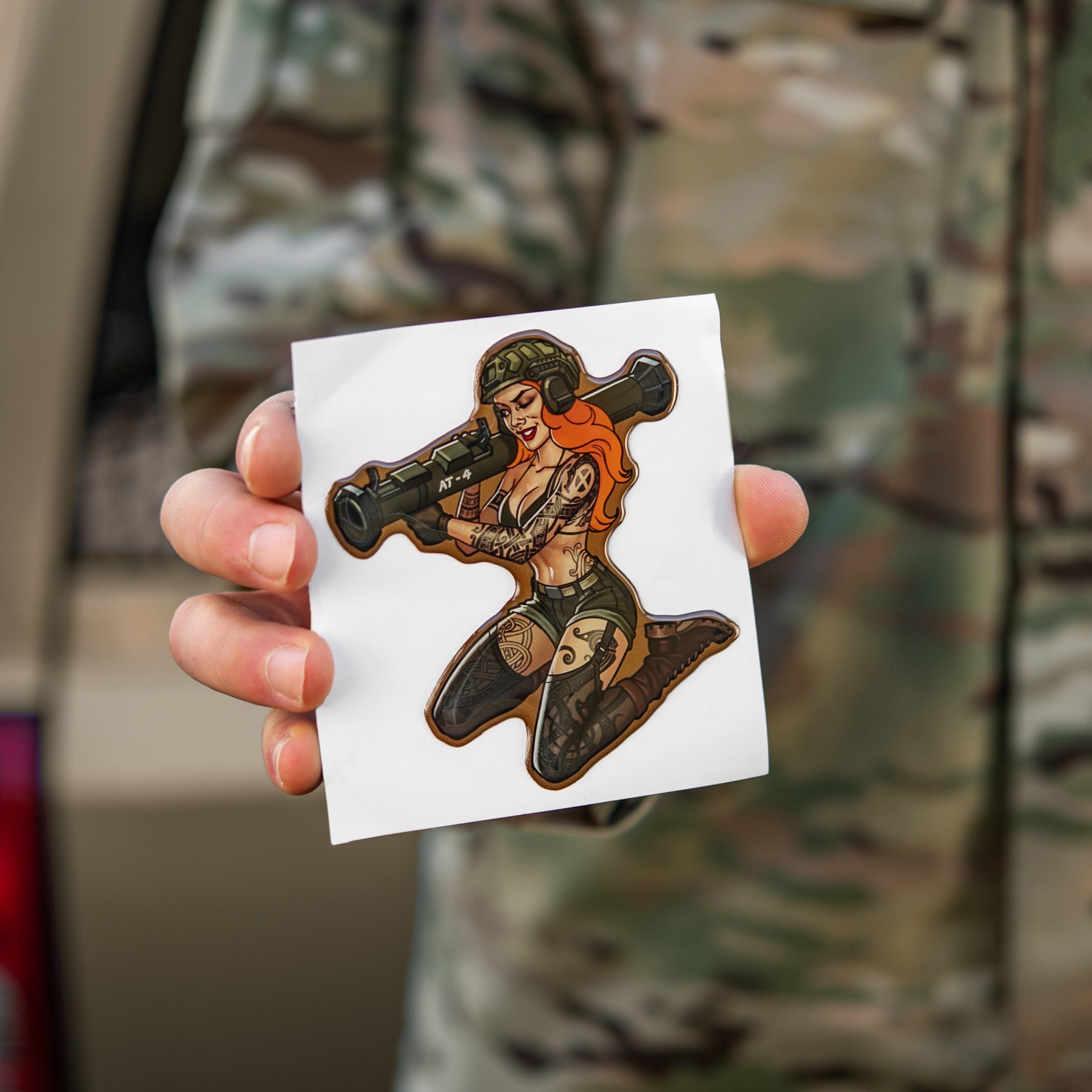M-Tac наклейка Tactical girl №9 AT4 Скандінавік