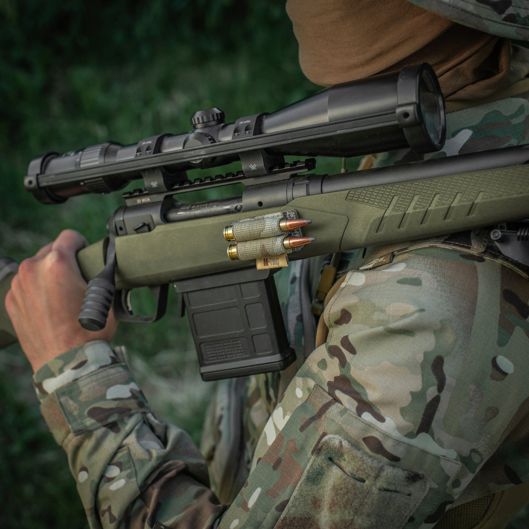 M-Tac Патронташ на липучці для 2-х патронів кал. 308 Multicam