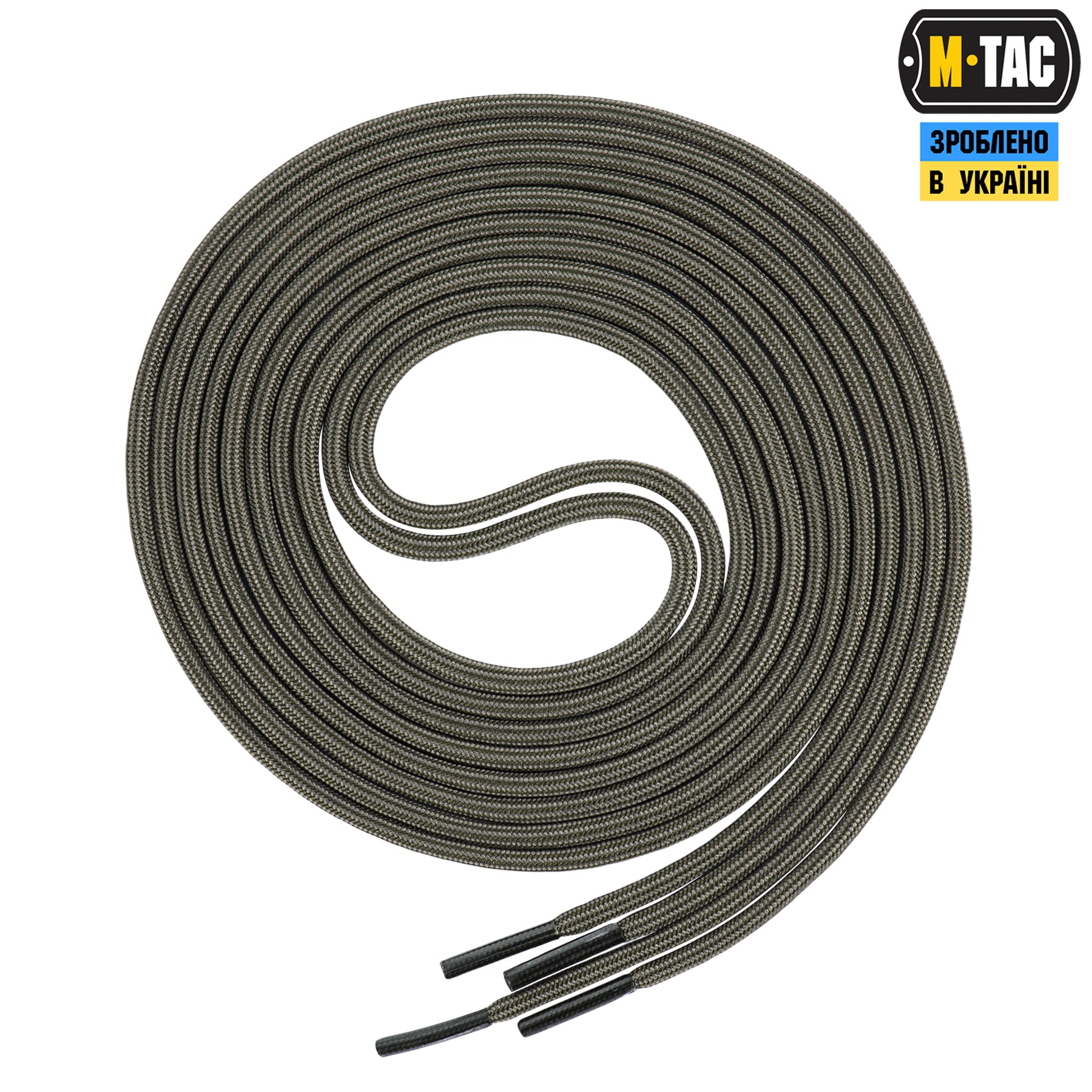 M-Tac шнурки паракорд OD Green Stripes тип.3 (135 СМ)