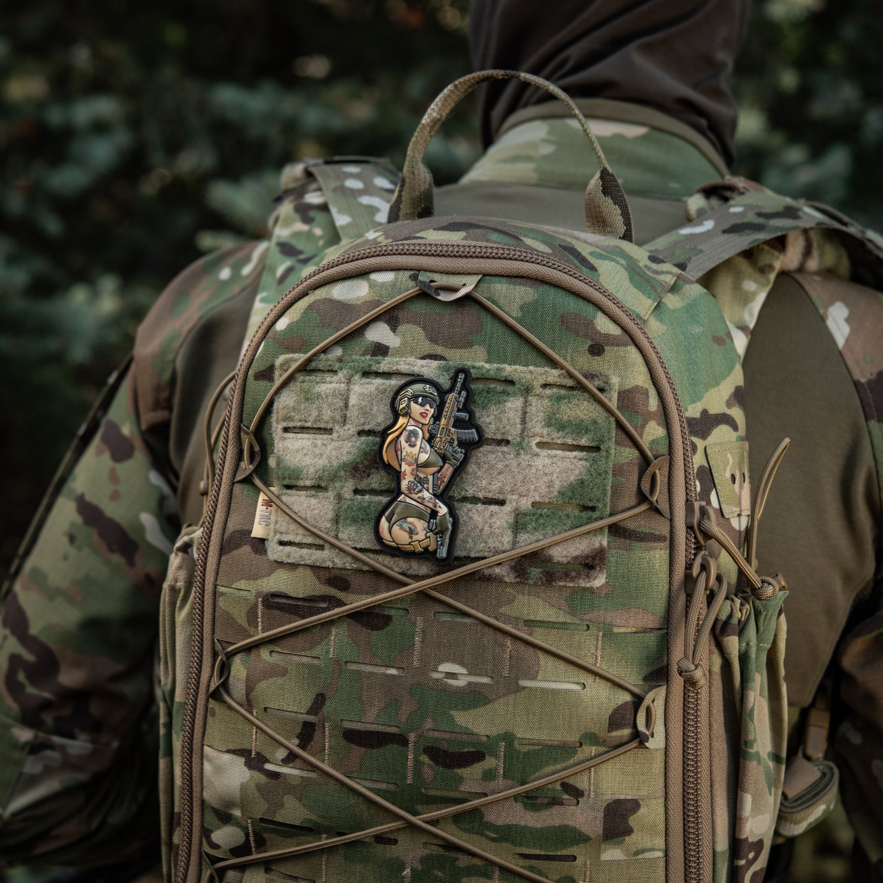 M-Tac нашивка Tactical girl №4 PVC tatoo Пантера
