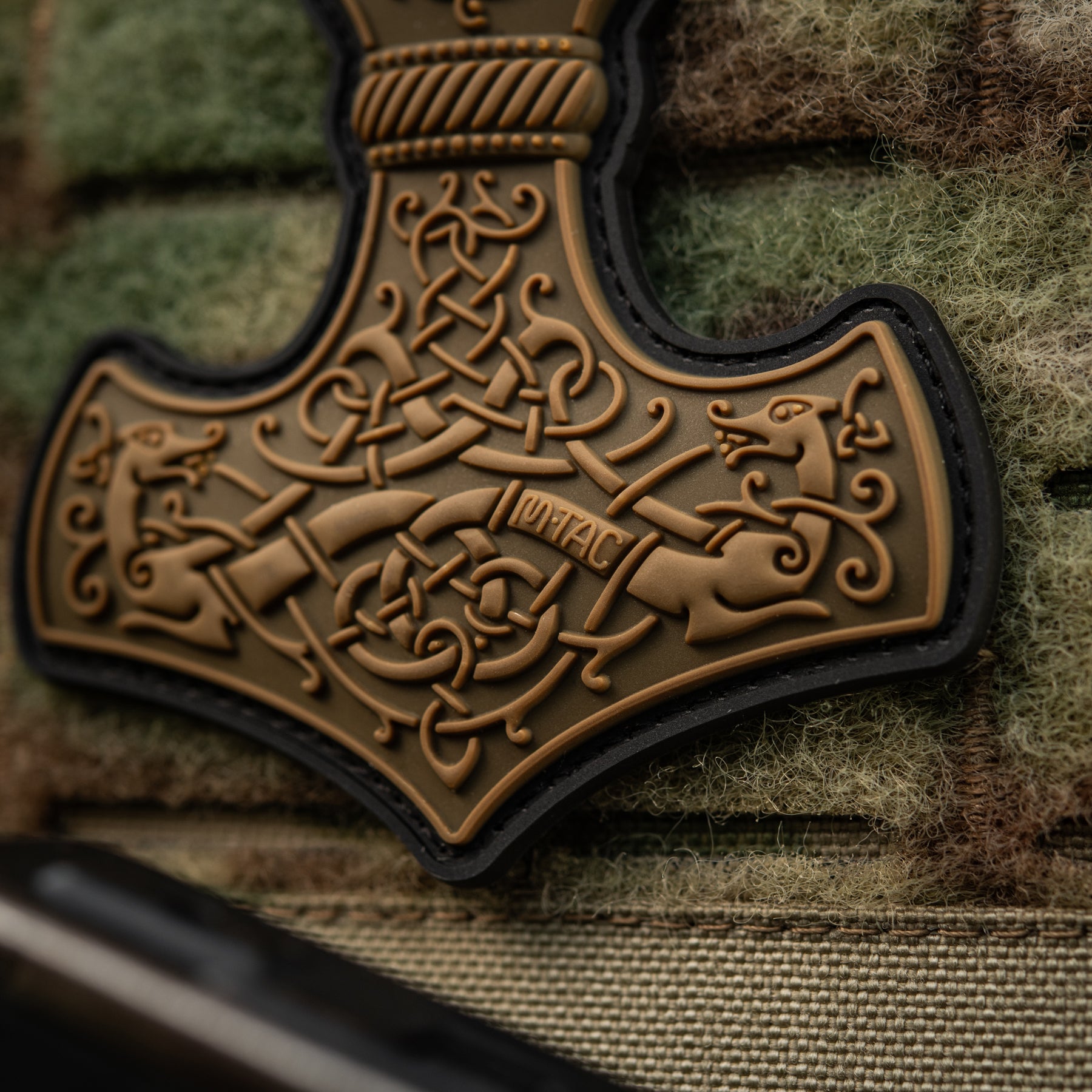 M-Tac нашивка Mjölnir Large PVC Coyote
