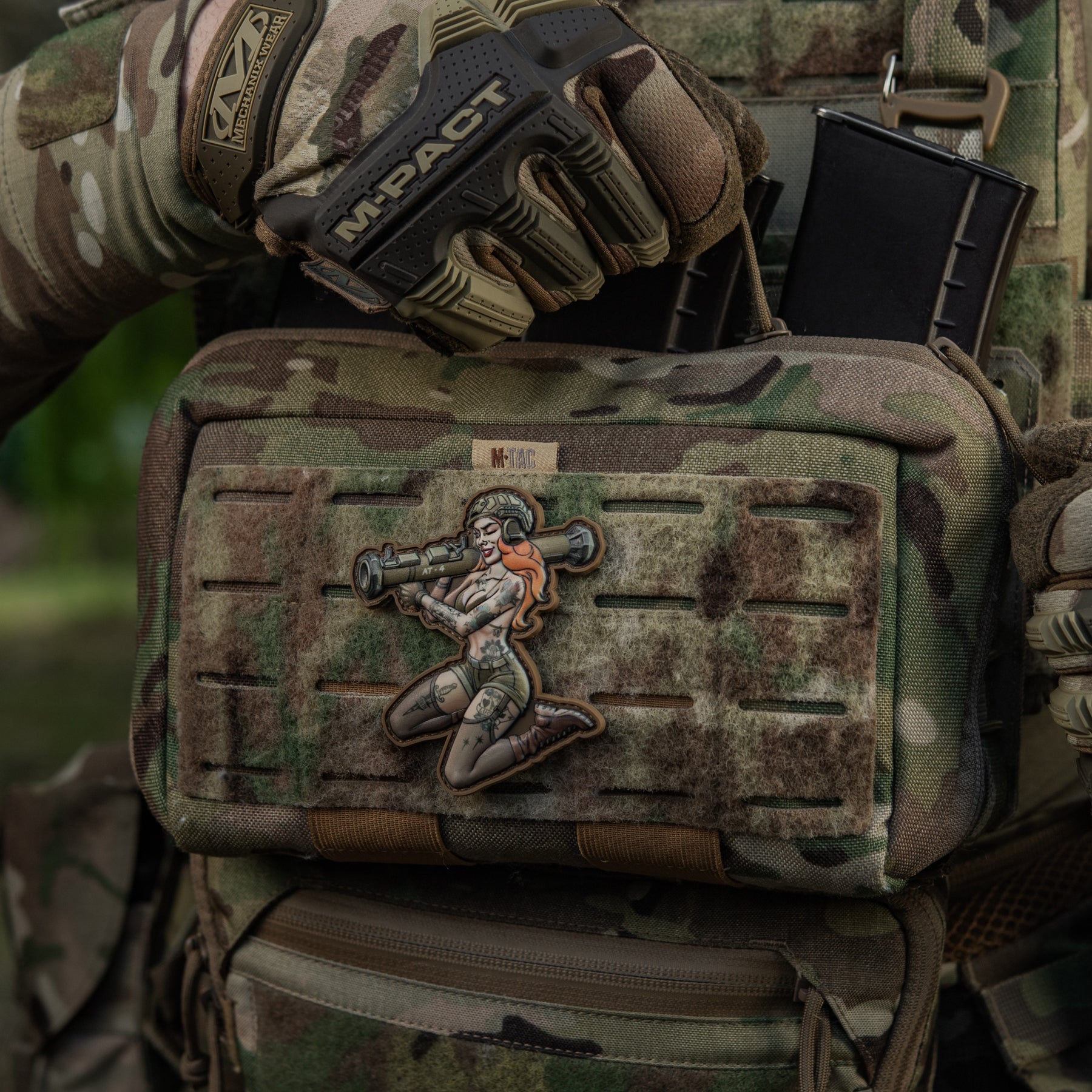 M-Tac нашивка Tactical girl №9 PVC Tattoo
