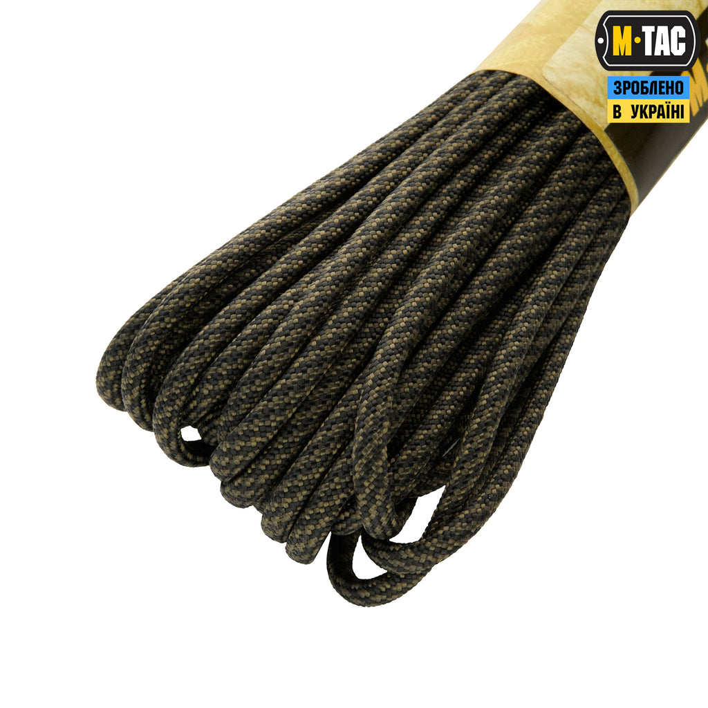 M-Tac паракорд 550 type III Black/OD Stairs 15м
