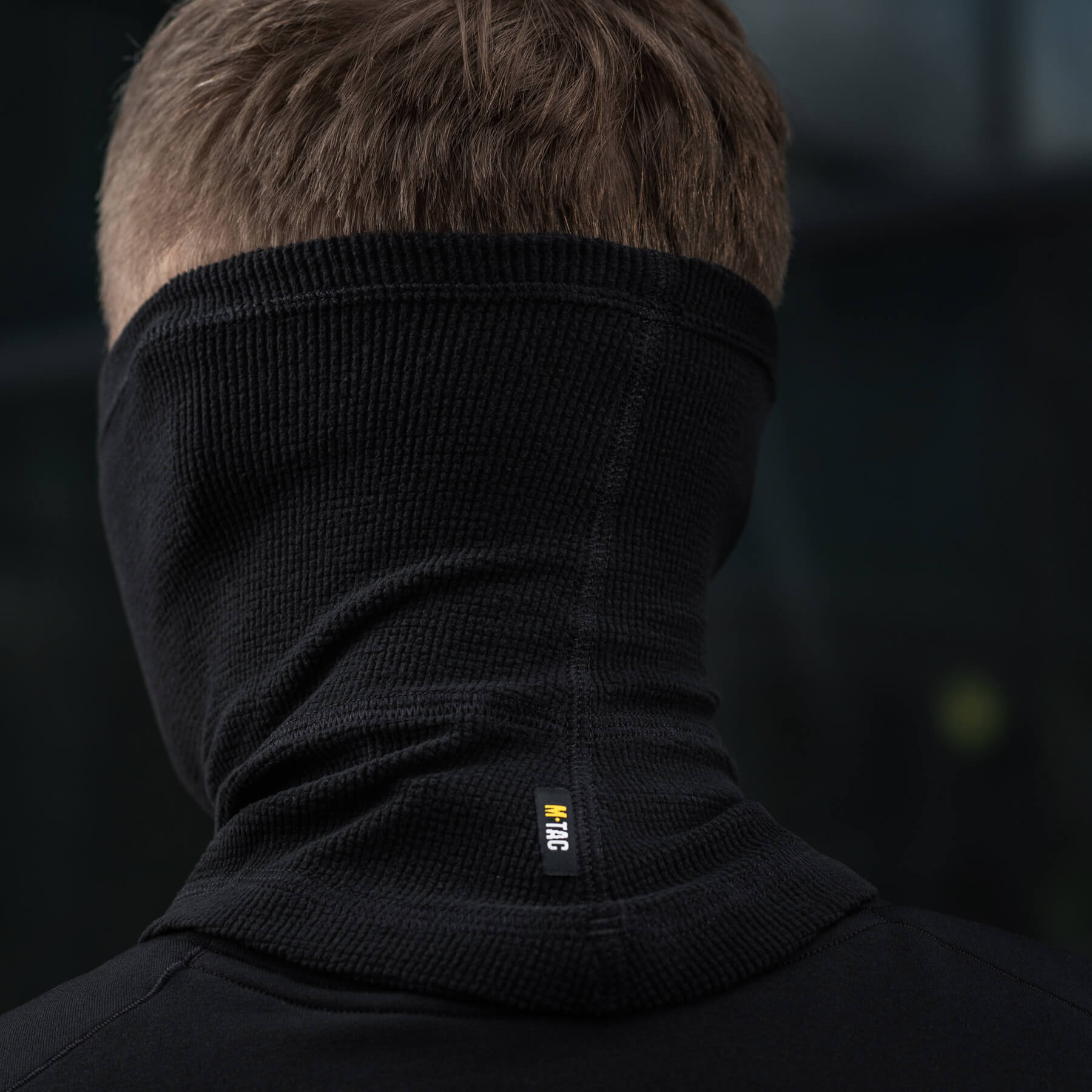 M-Tac шарф-труба анатомічний мікрофліс ріп-стоп Black ()