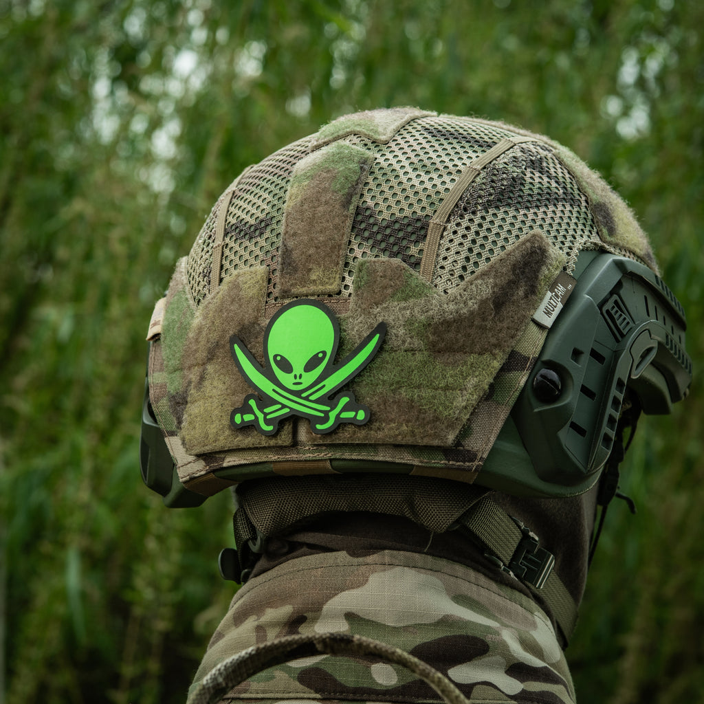 M-Tac нашивка НЛО оператор GID Black/Green
