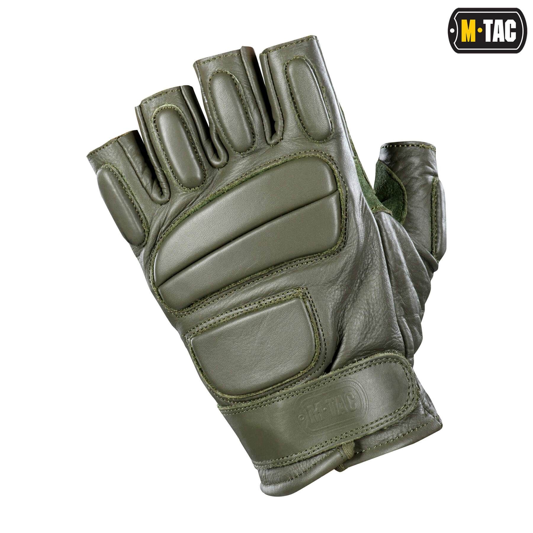 M-Tac рукавички безпалі шкіряні Assault Tactical Mk.1 Olive