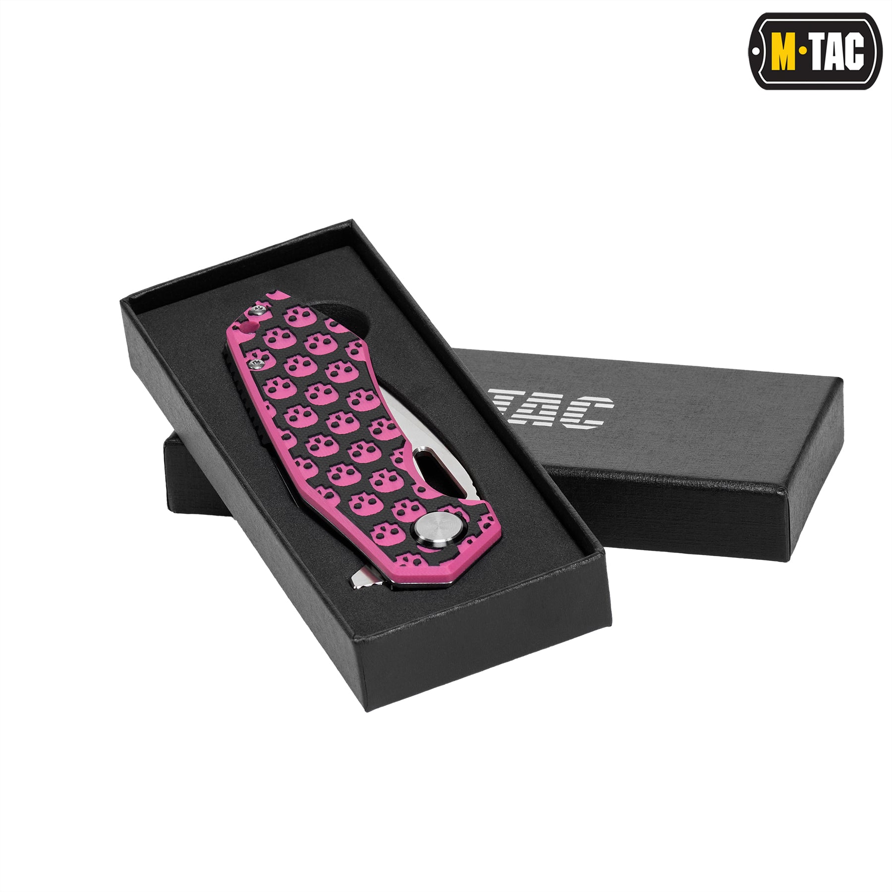 M-Tac ніж складний Type 12 Skull Black/Pink/Steel