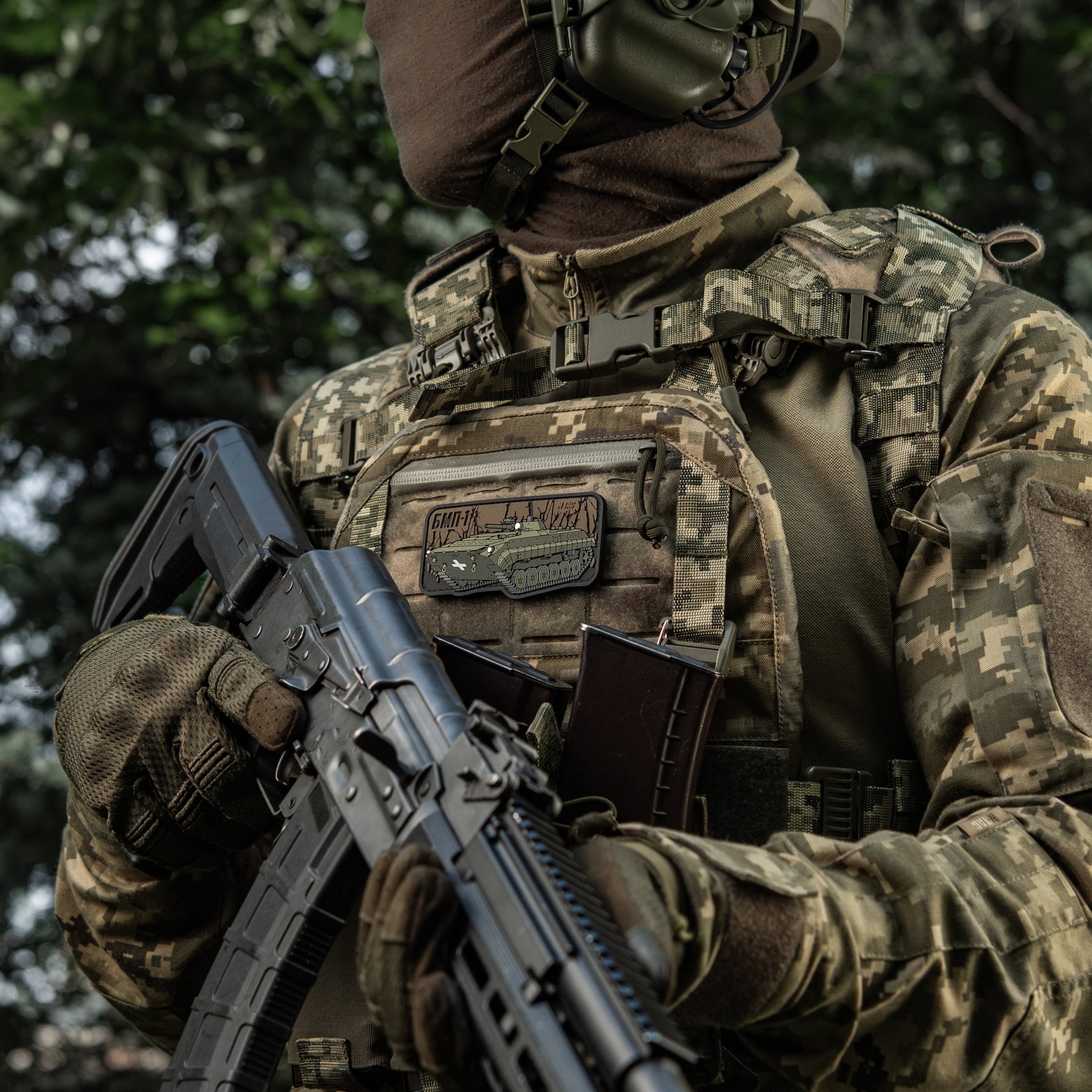 M-Tac нашивка БМП-1 (PVC)