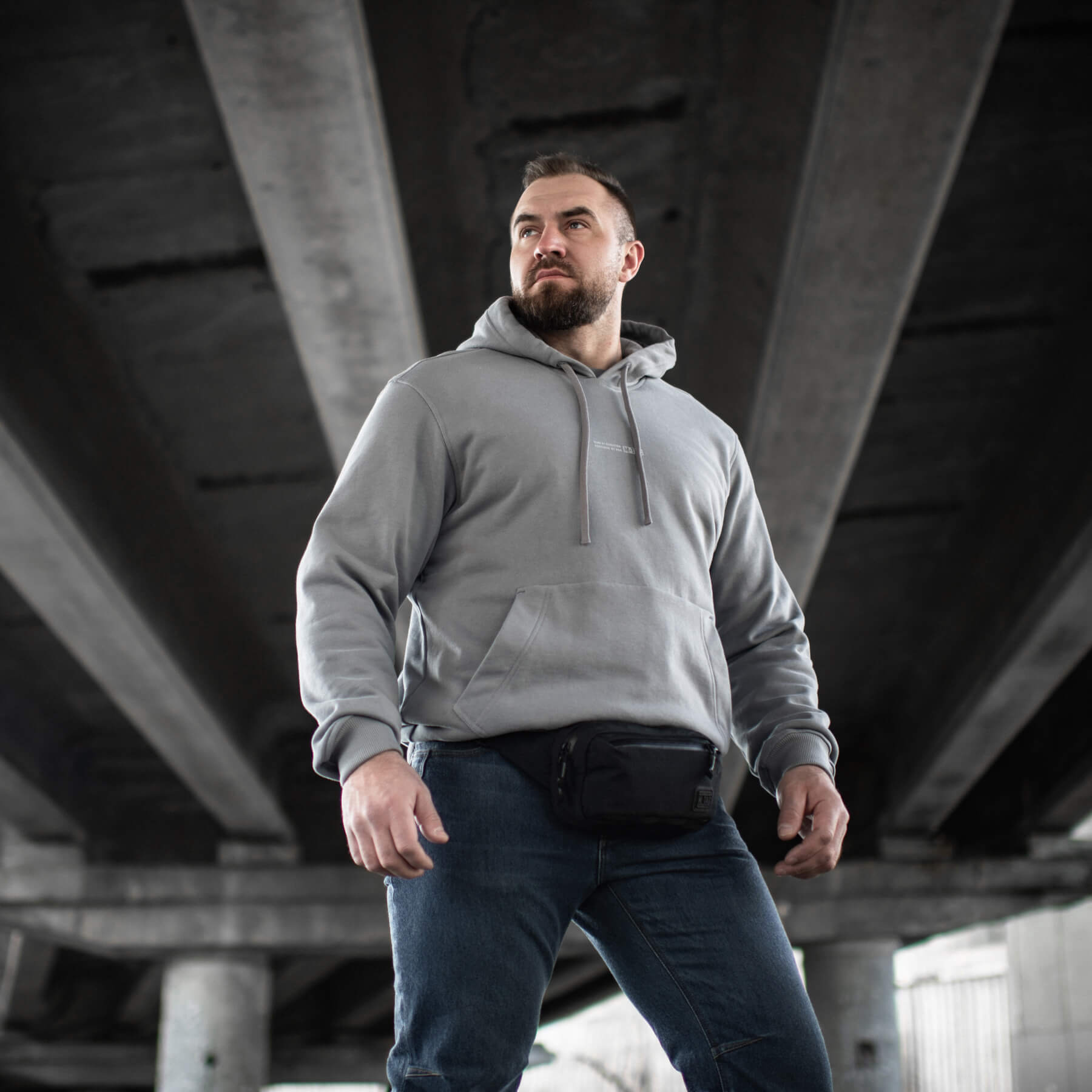M-Tac кофта Hoodie Born by Revolution Oversize Hard Light Grey
