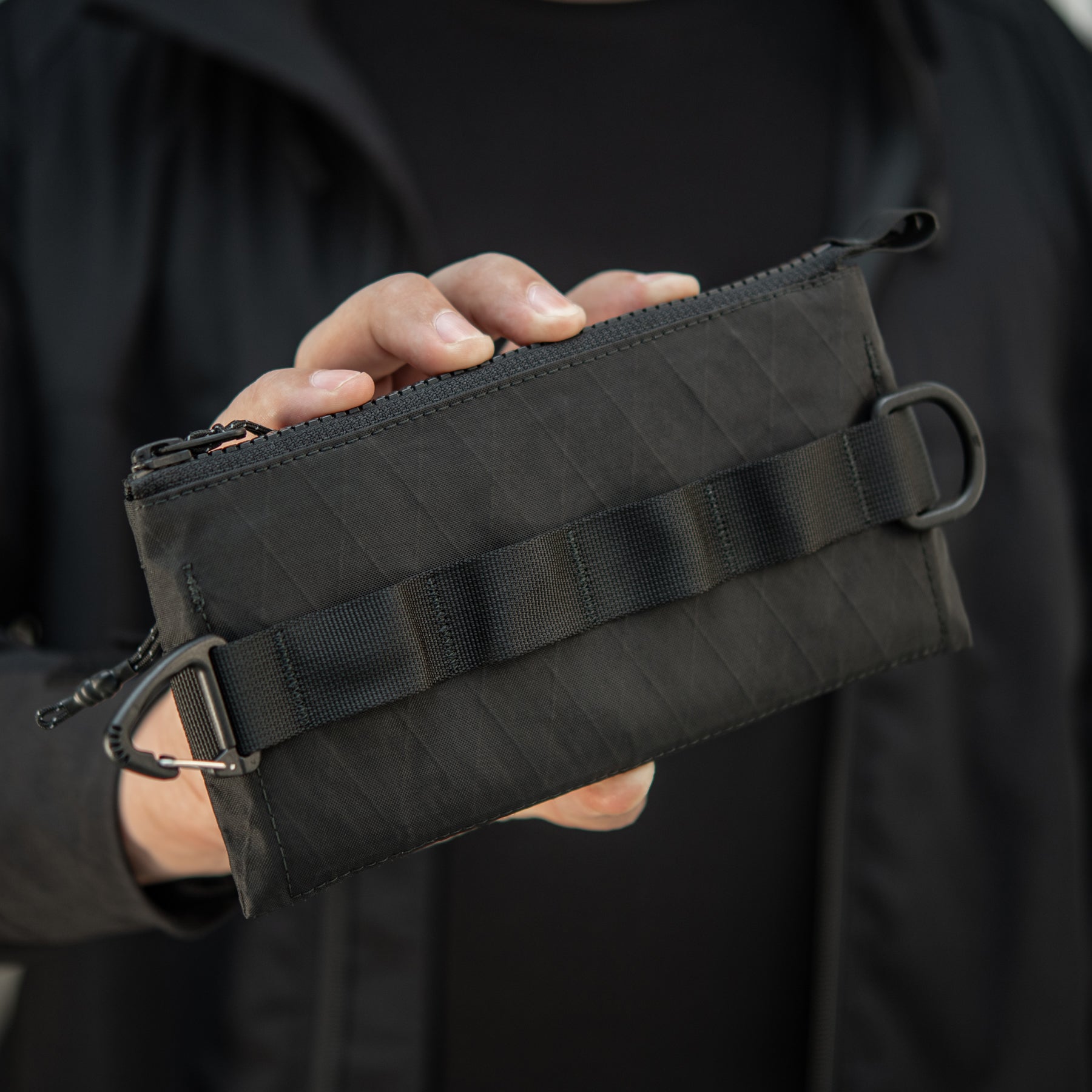 M-Tac гаманець горизонтальний з карабіном X-PAC Elite Black