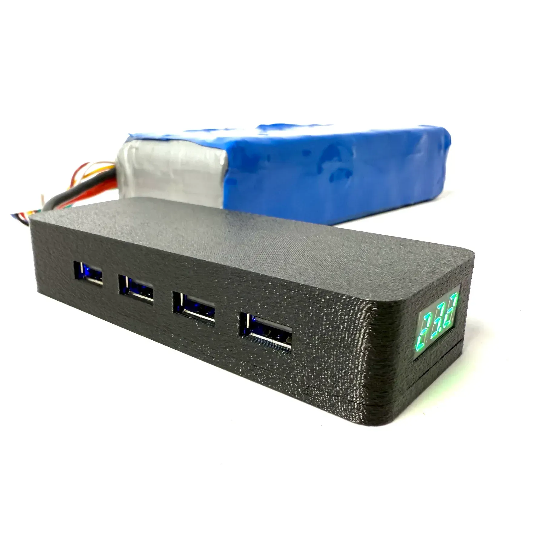 Перехідник блок живлення для заряджання телефона від fpv батареї 4 USB виходи Kiborg