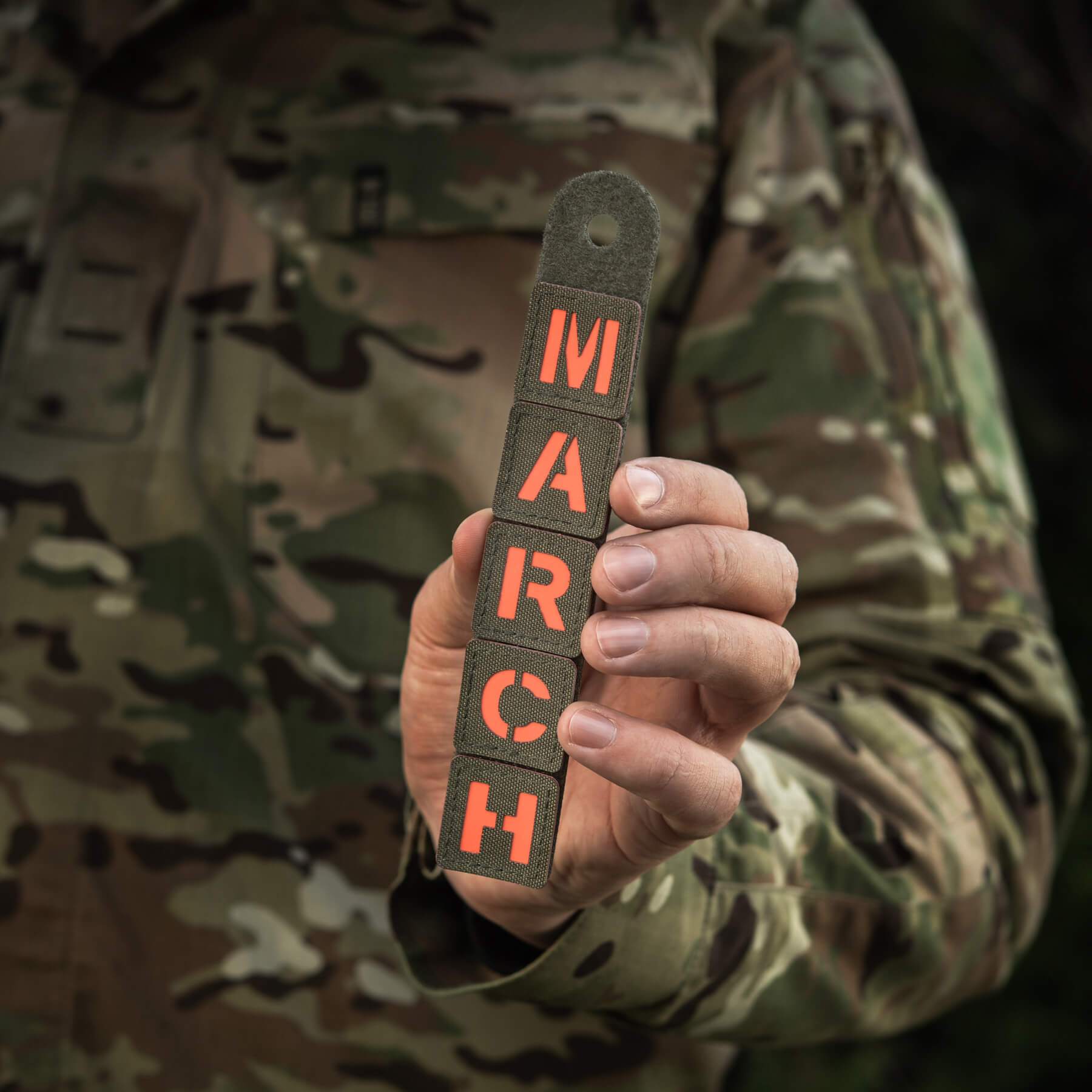 M-Tac нашивка MARCH Ranger Green/Red/GID
