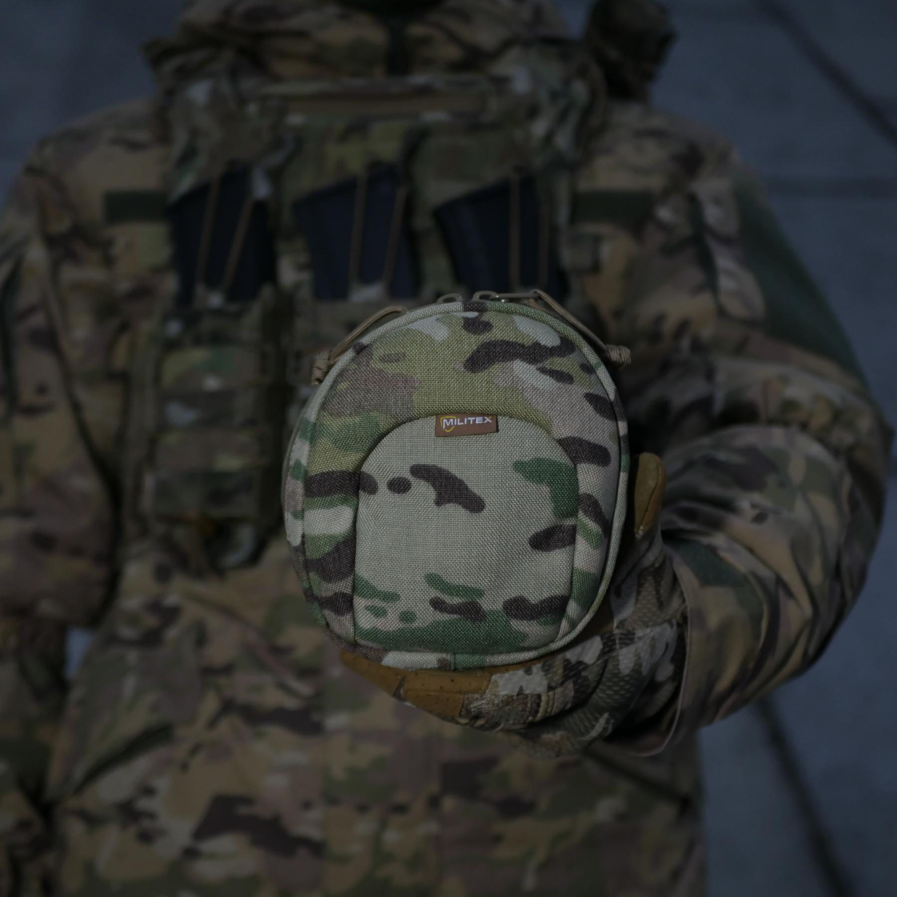 Підсумок Militex (L) для захисту навушників навушники Cordura original USA Мультикам