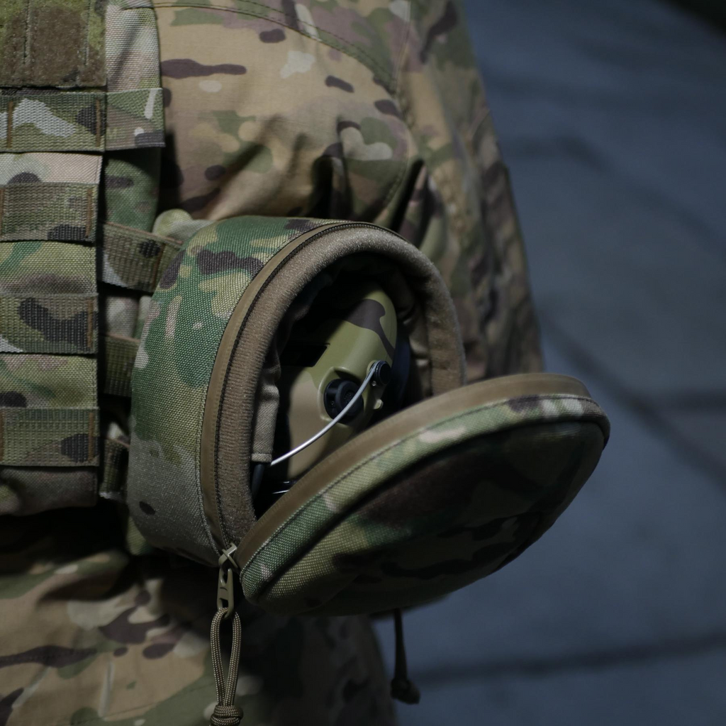 Підсумок Militex (L) для захисту навушників навушники Cordura original USA Мультикам
