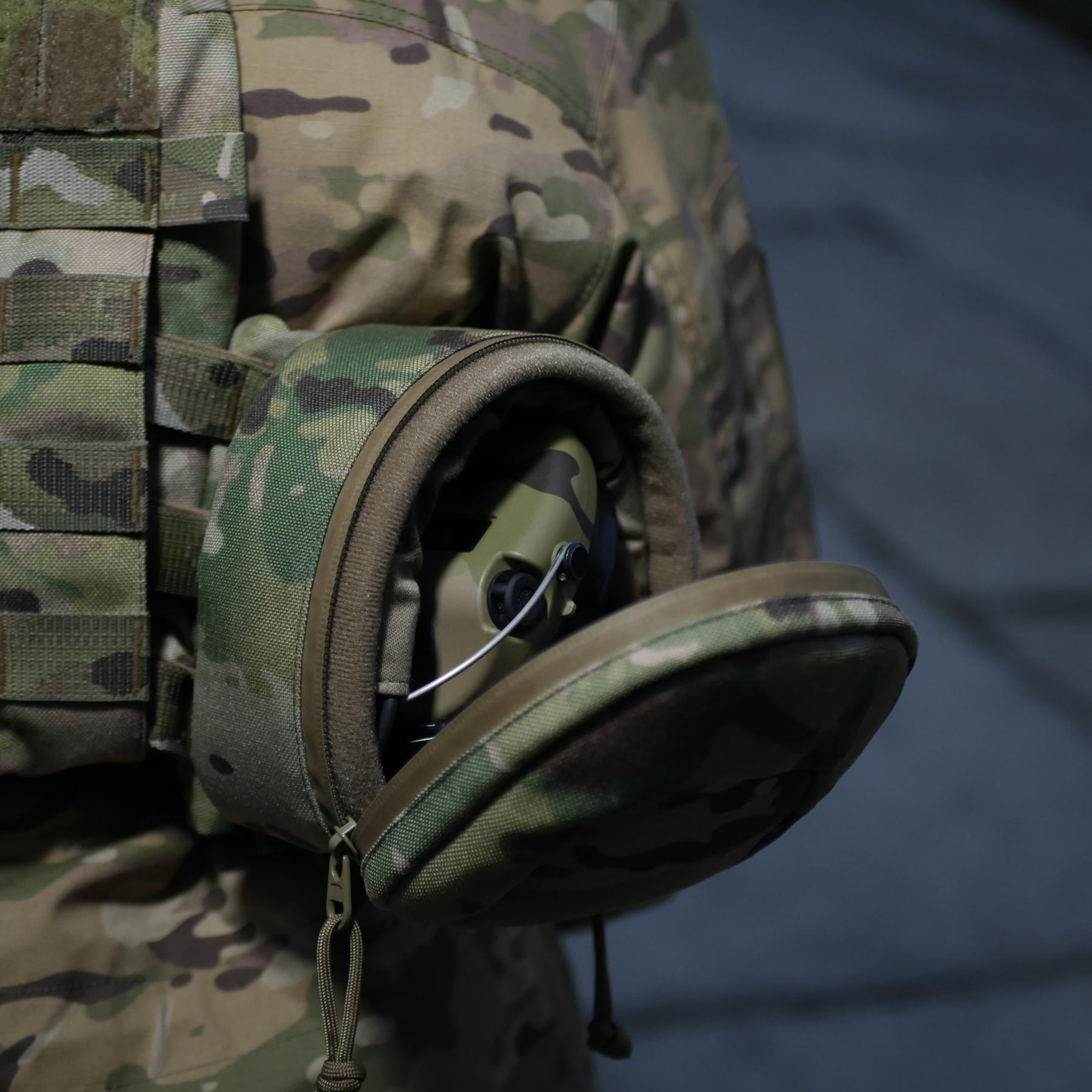 Підсумок Militex (L) для захисту навушників навушники Cordura original USA Мультикам