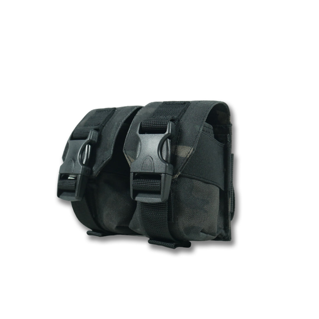 Підсумок під 2 гранати Kiborg GU Double Mag Pouch (Чорний мультикам)