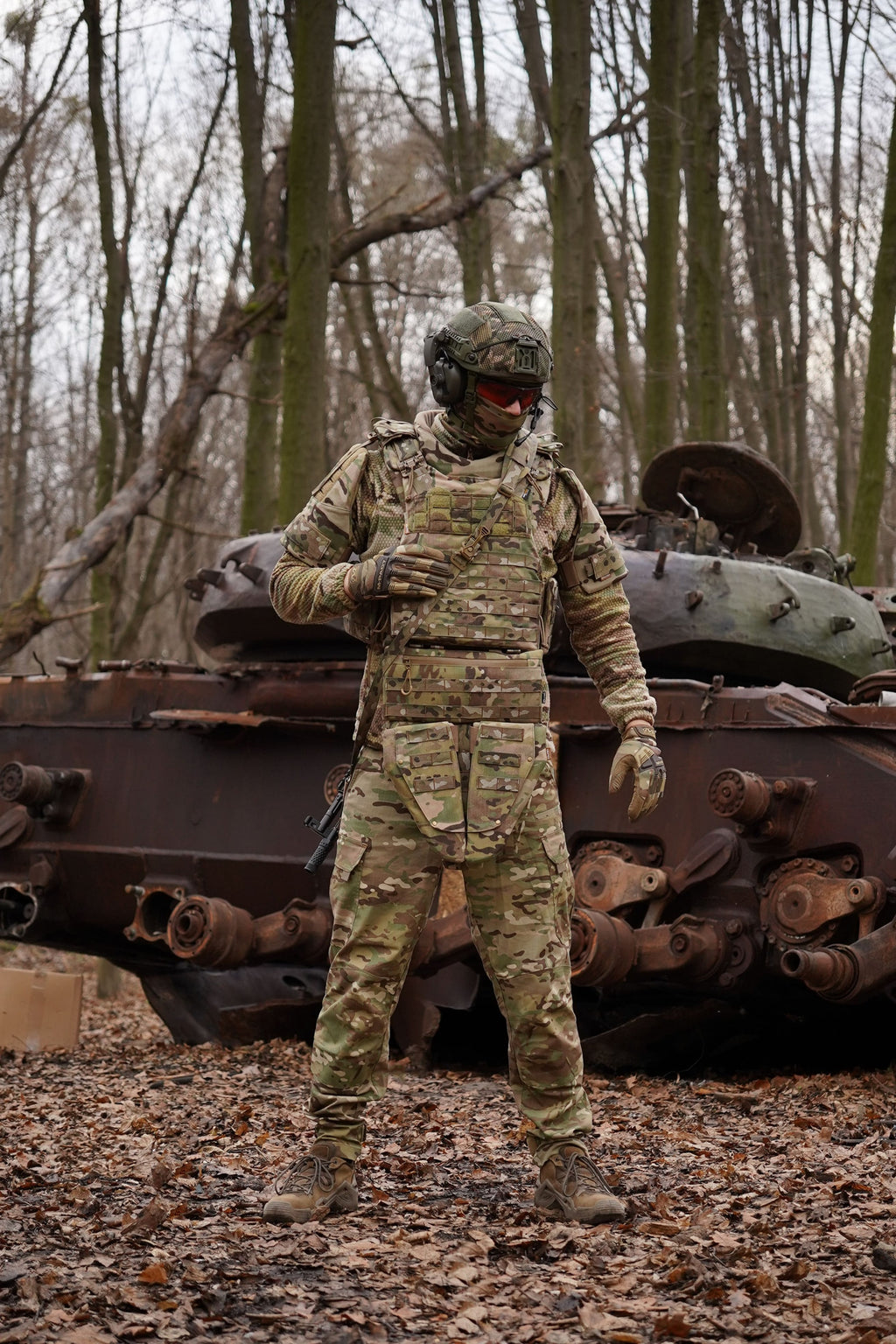 Потрійний захист паху/напашник з балістичним захистом 2 клас Militex cordura USA Мультикам
