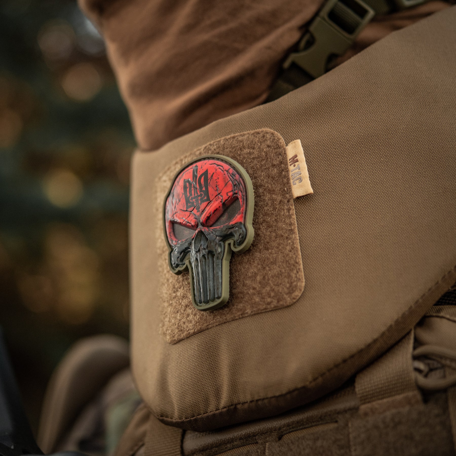M-Tac нашивка Punisher Червоний