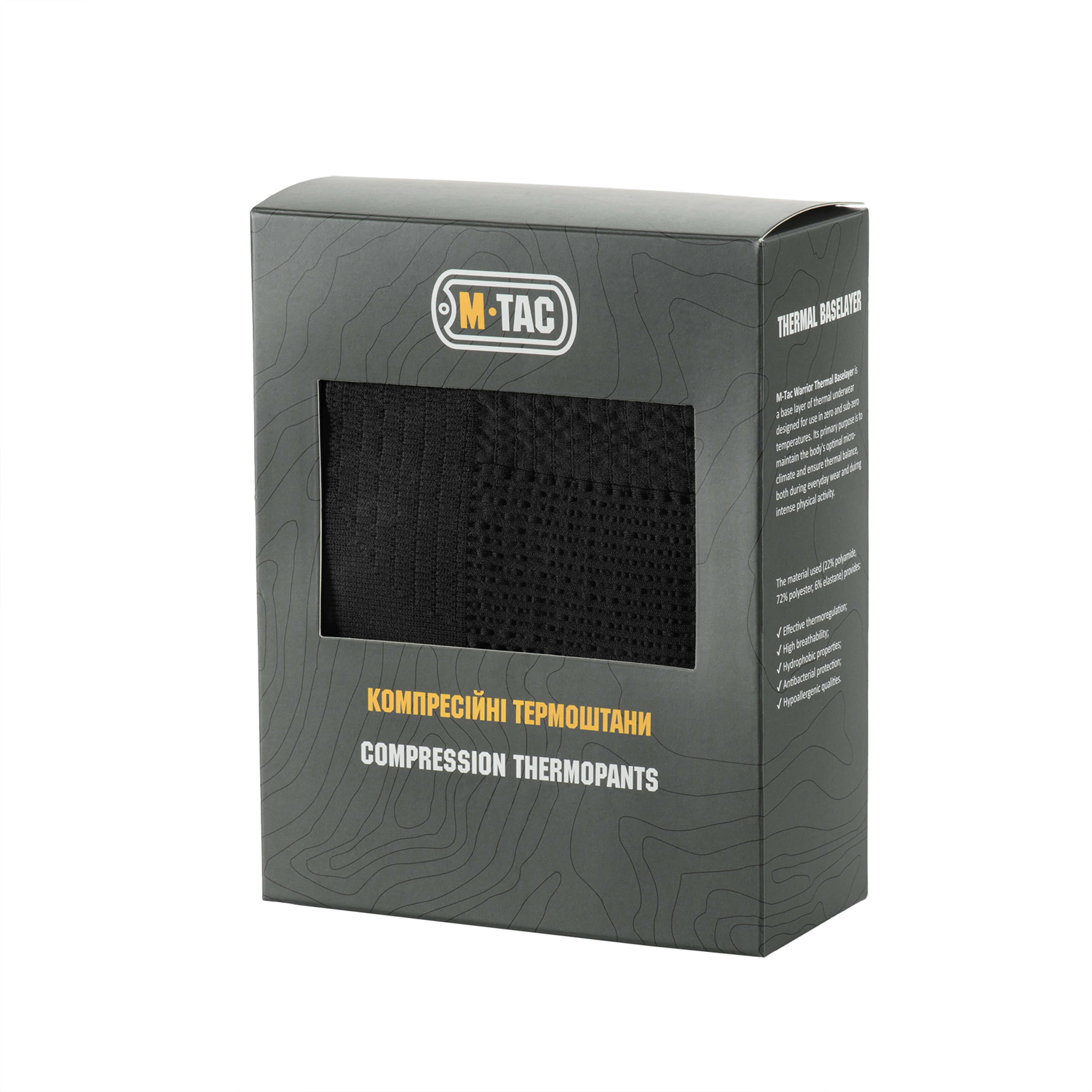 M-Tac термоштани компресійні Black/Dark Grey