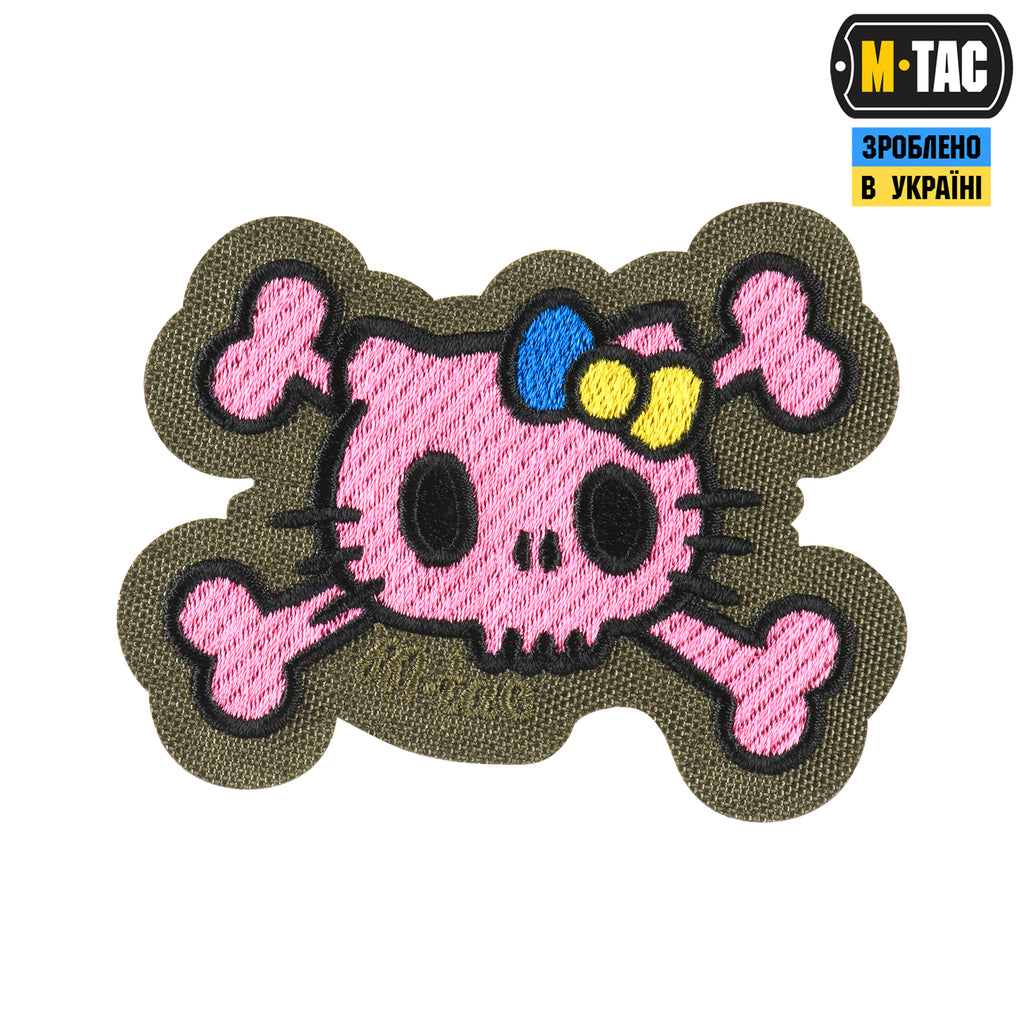 M-Tac нашивка KITTY (вишивка) Pink/Ranger Green
