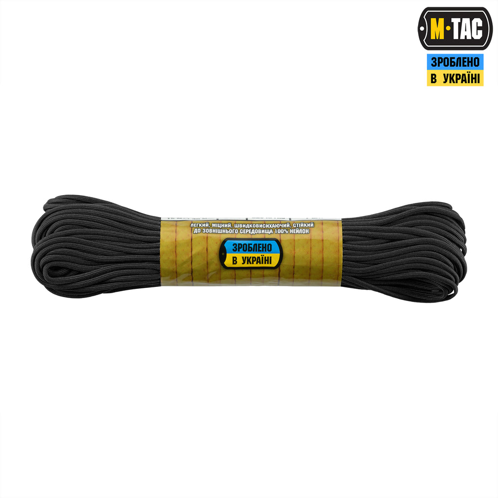 M-Tac паракорд 475 Black 30м