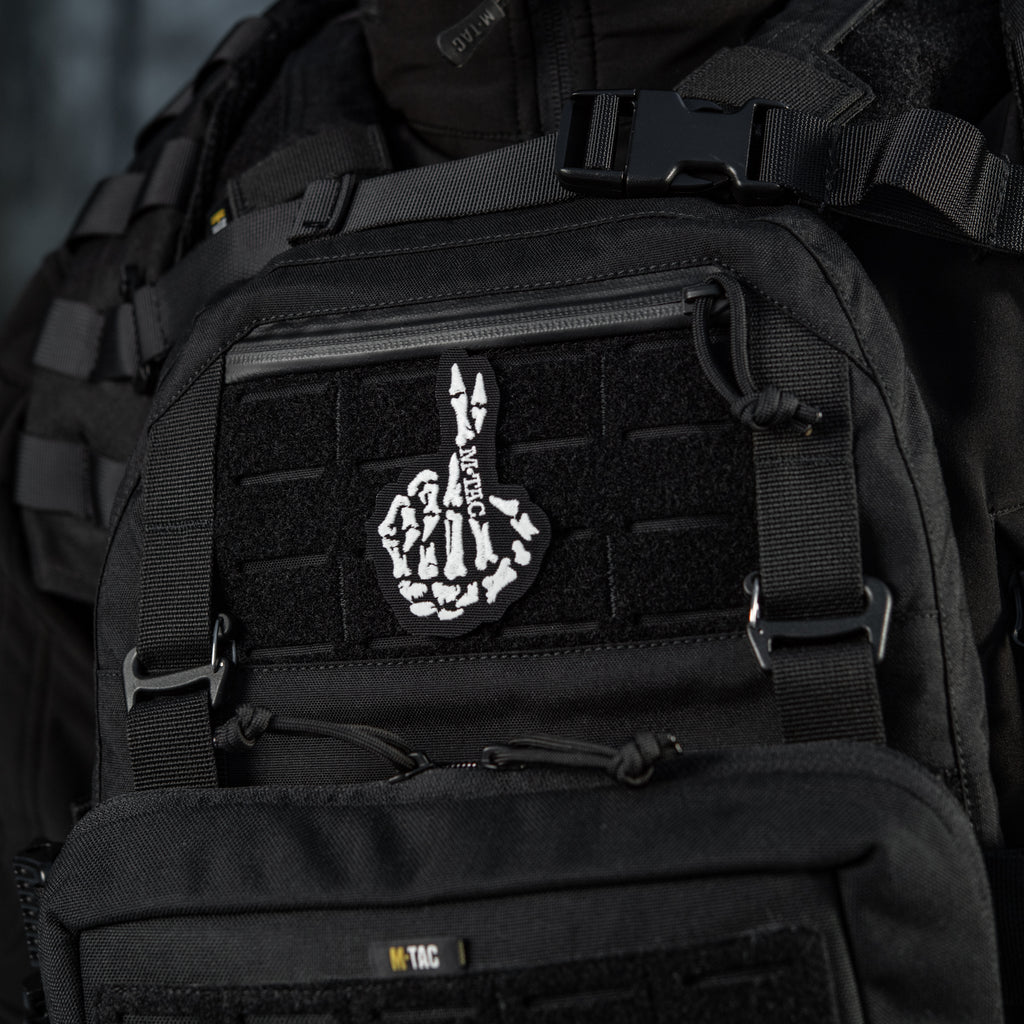 M-Tac нашивка Crossed Fingers (вишивка) Black