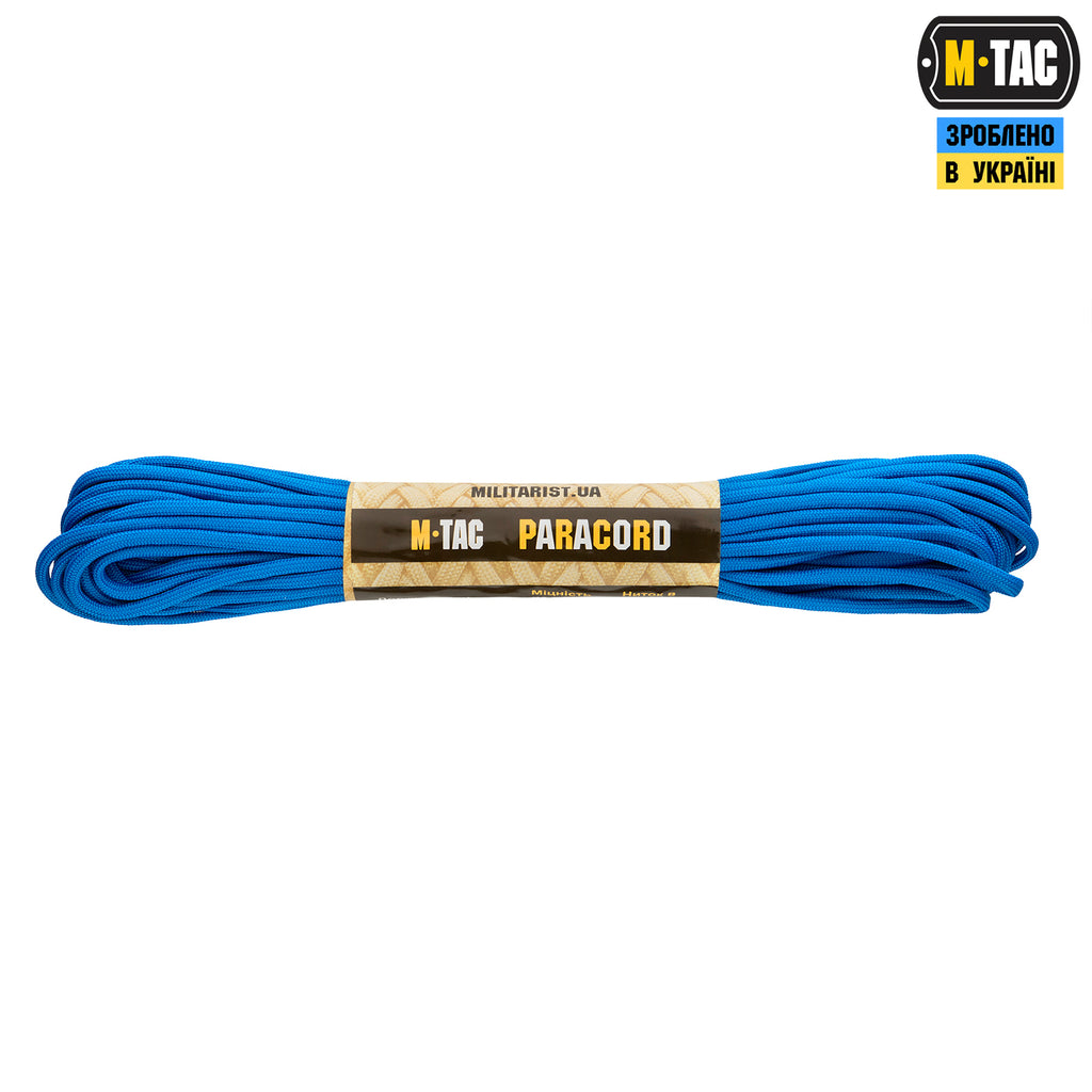 M-Tac паракорд 550 type III Electric Blue 15м