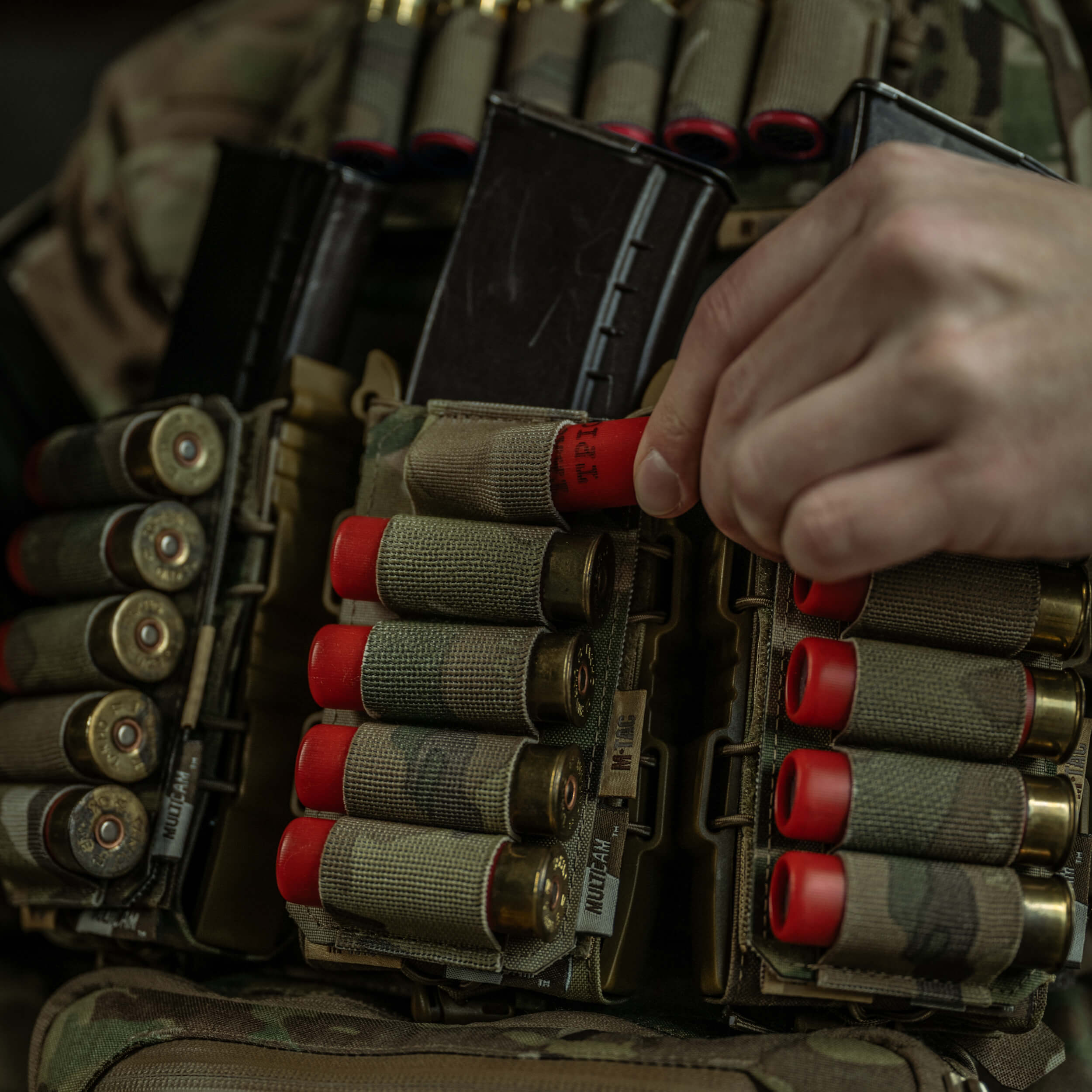 M-Tac Патронташ на липучці для набоїв 12 калібру Multicam